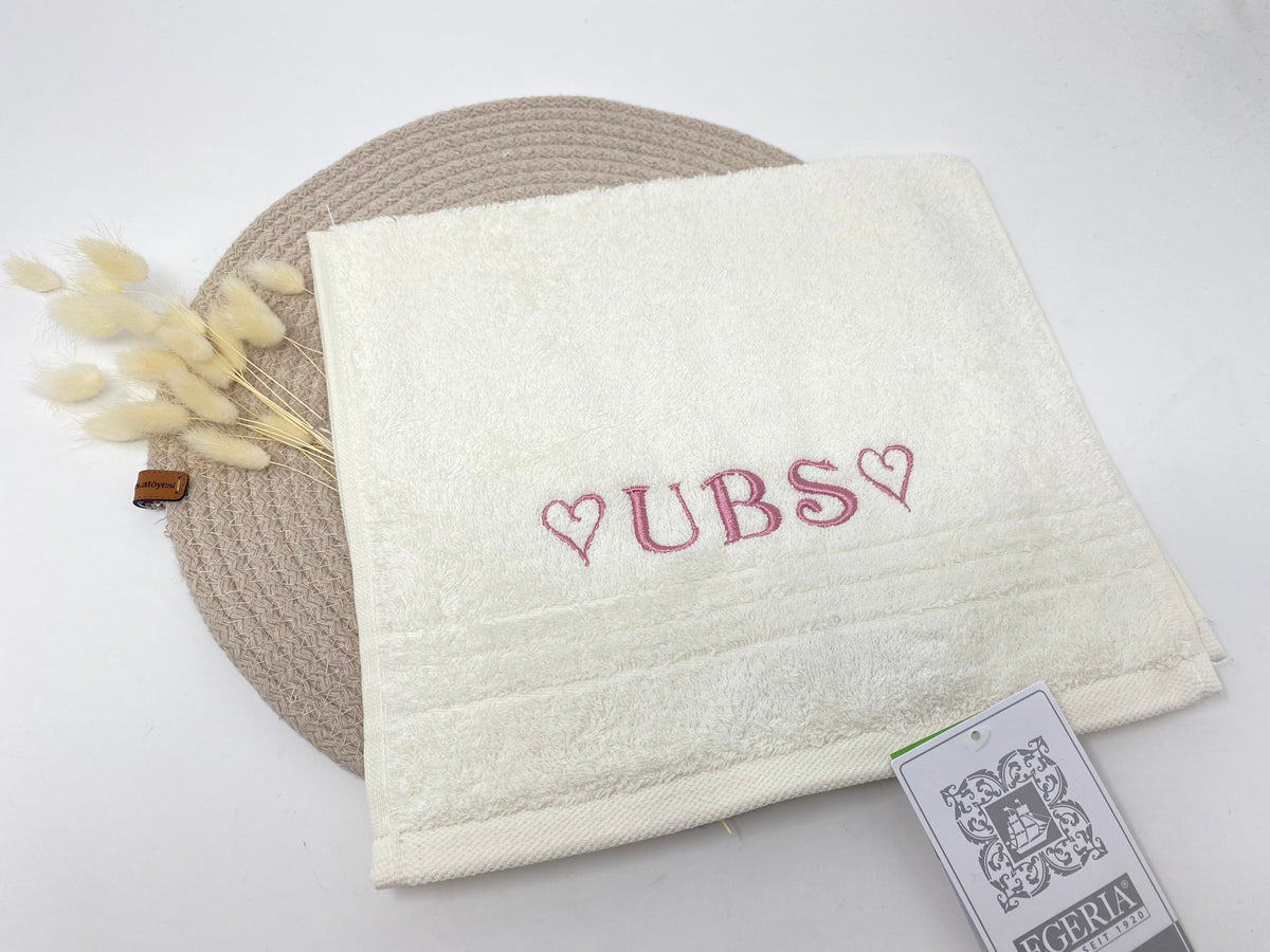 Handtuch Duschtuch mit Namen bestickt & personalisiert Super Qualität