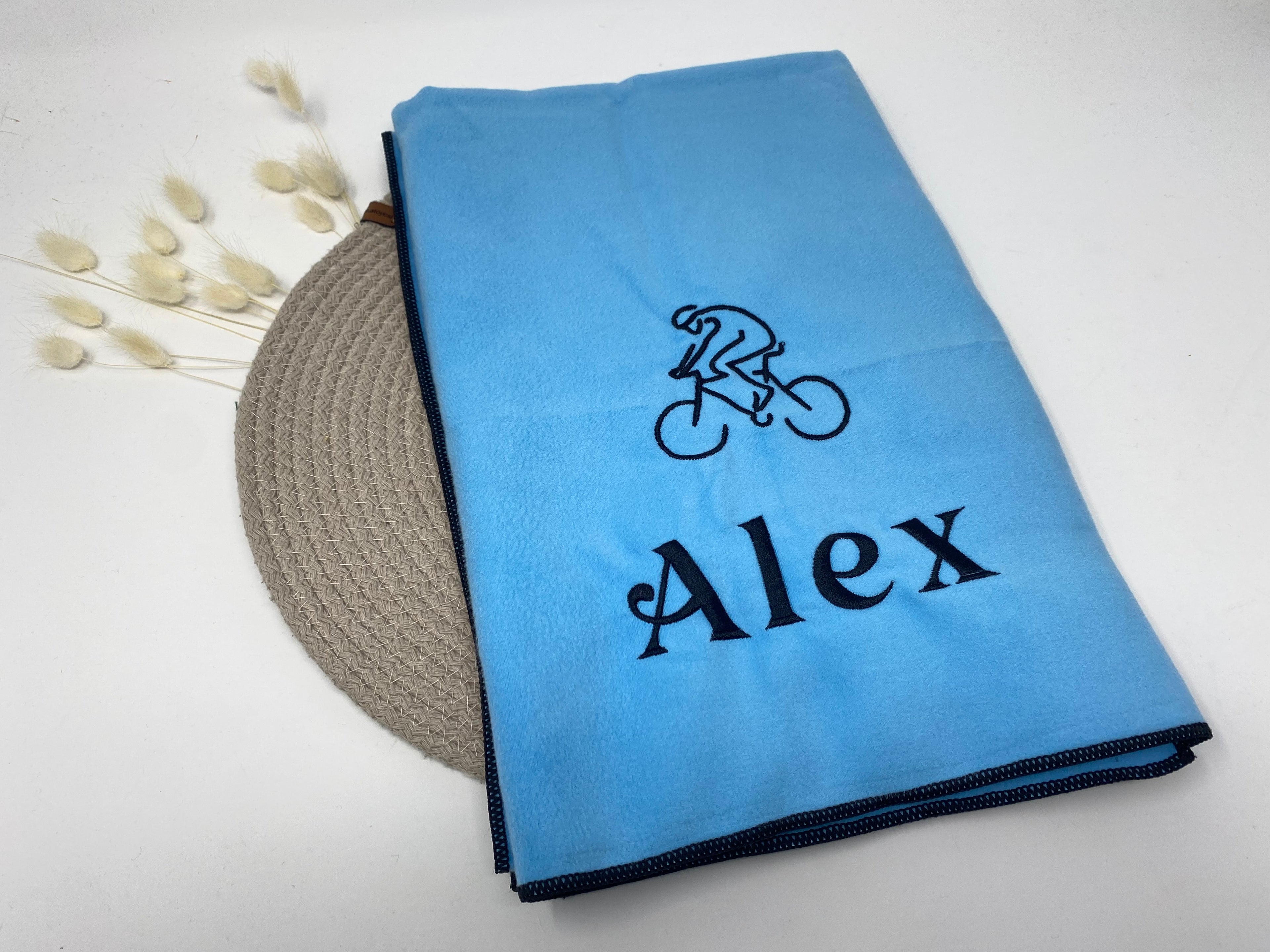 Fahrrad Bike Sport Handtuch 🏃‍♂️ – Mikrofaser Outdoor, personalisiert mit Namen