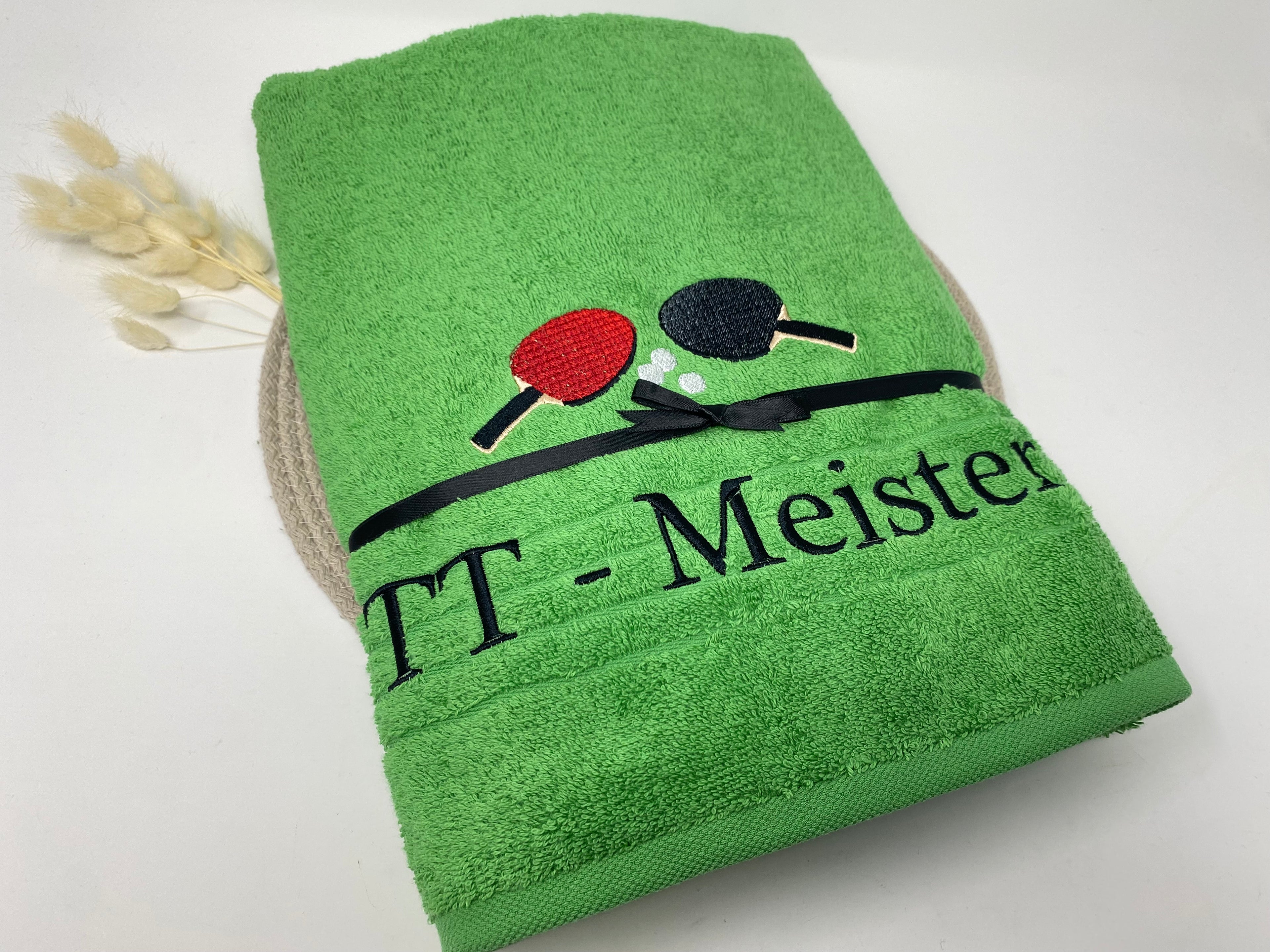 Sport Tischtennis Sport Handtuch Duschtuch bestickt & personalisierbar Super Qualität