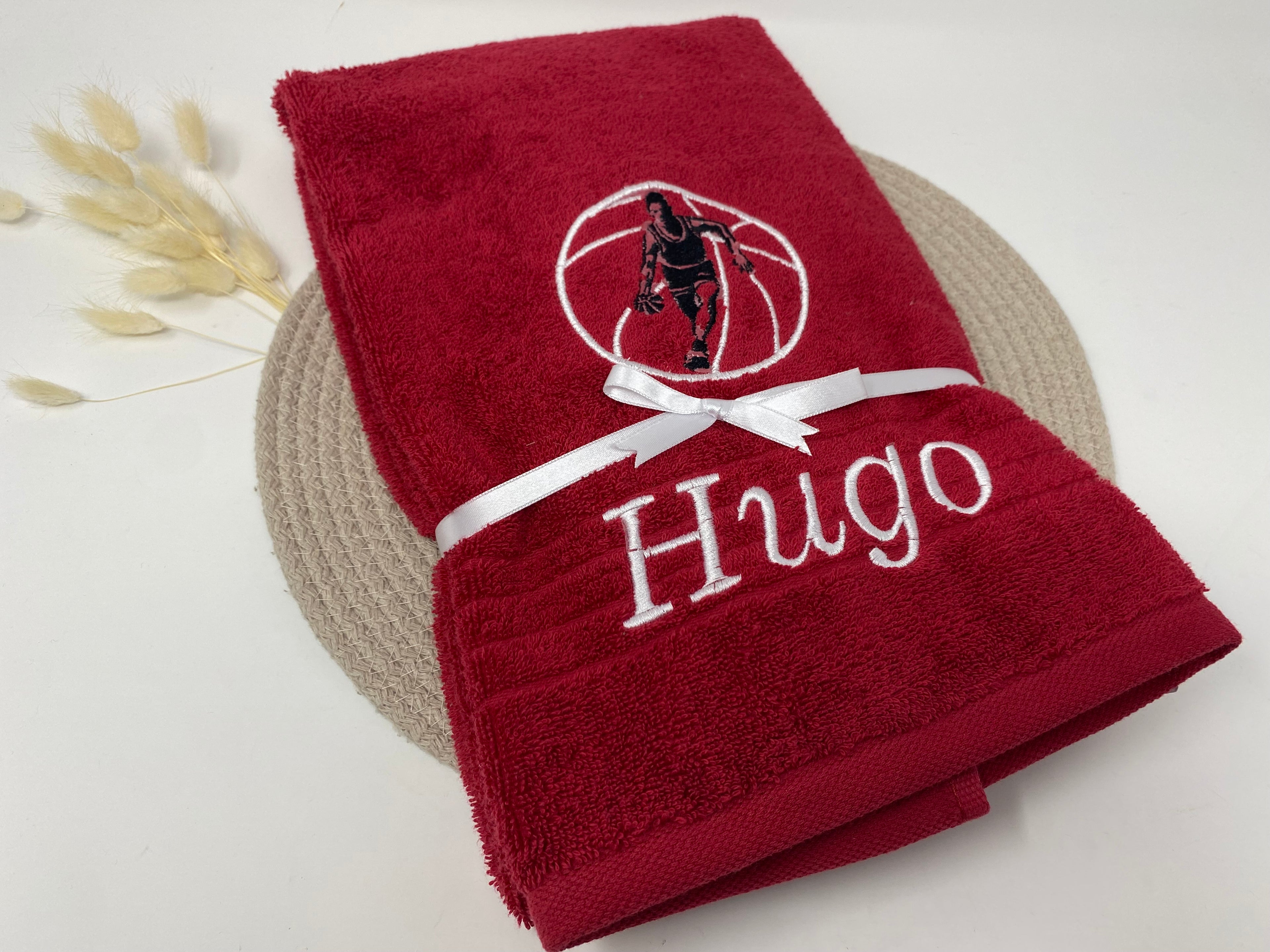 Sport Basketball 01 Handtuch Duschtuch bestickt & personalisierbar Super Qualität
