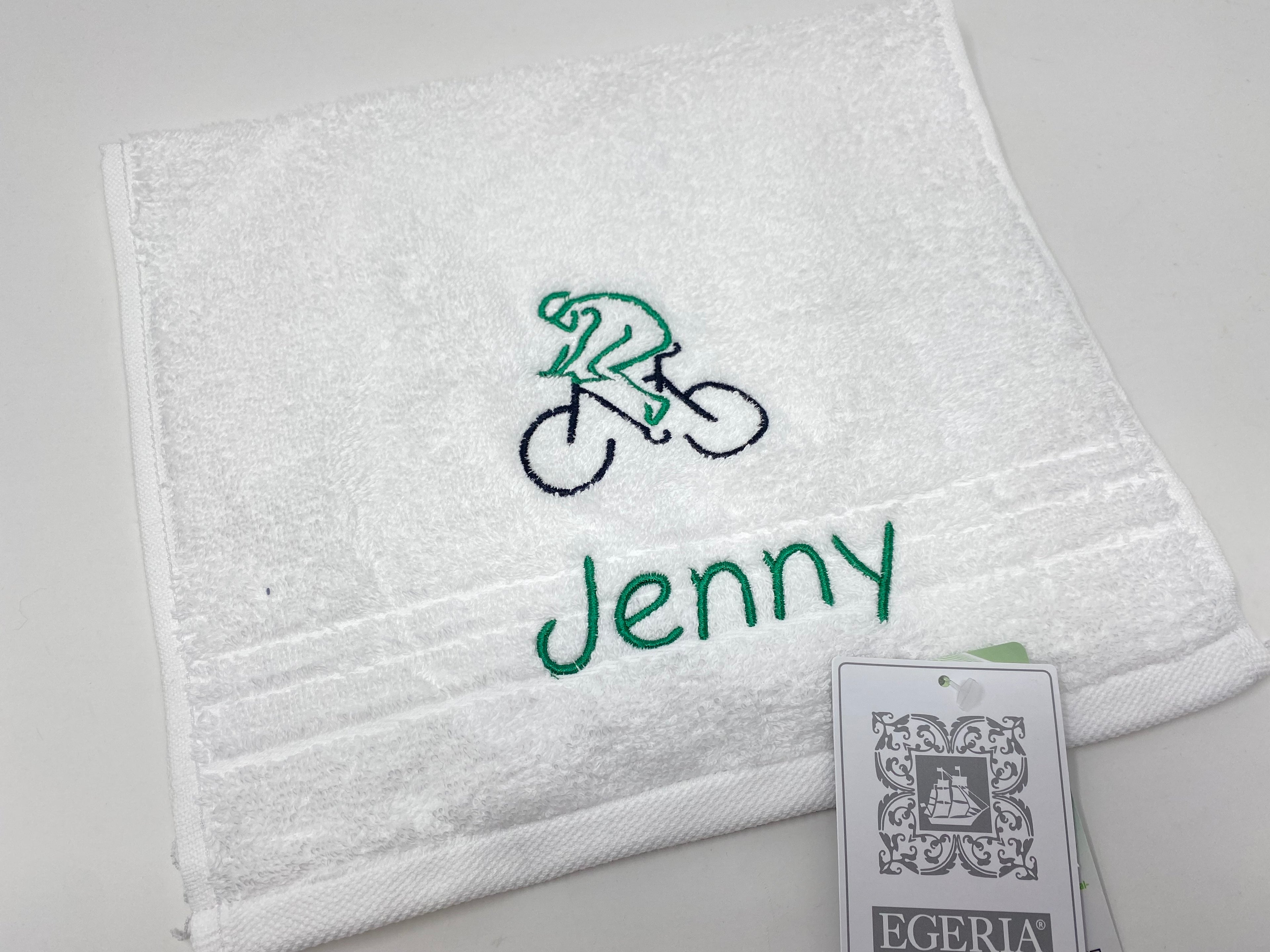Sport Fahrrad Radsport Bike BMX Handtuch Duschtuch bestickt & personalisierbar Super Qualität