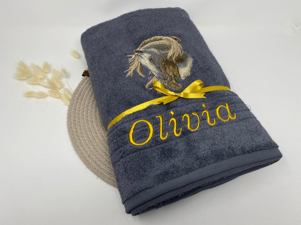 Pferd 23 Pferde Handtuch Duschtuch Stickerei & Personalisierung Super Qualität