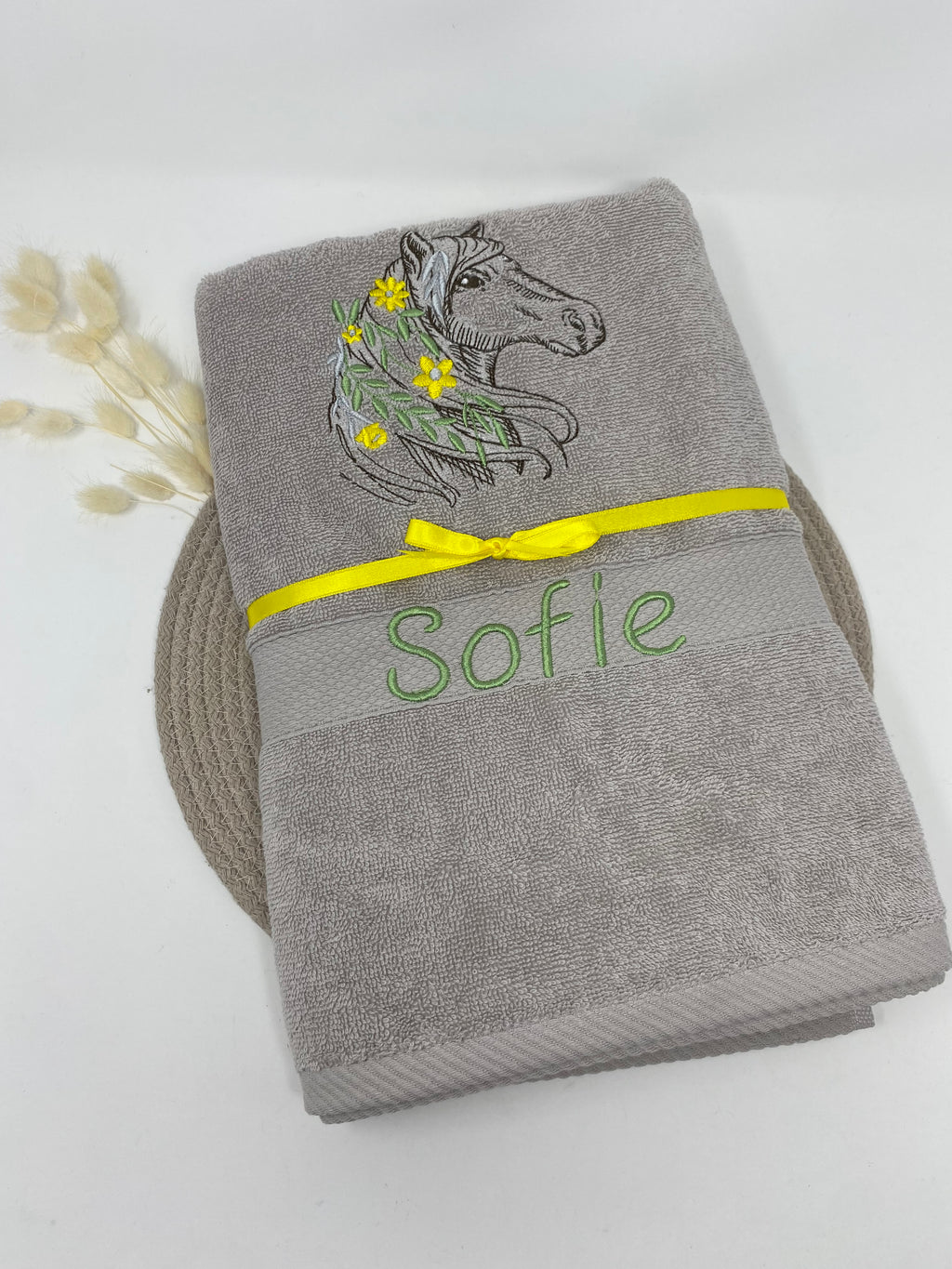 Pferd 22 Pferde Handtuch Duschtuch Stickerei & Personalisierung Super Qualität