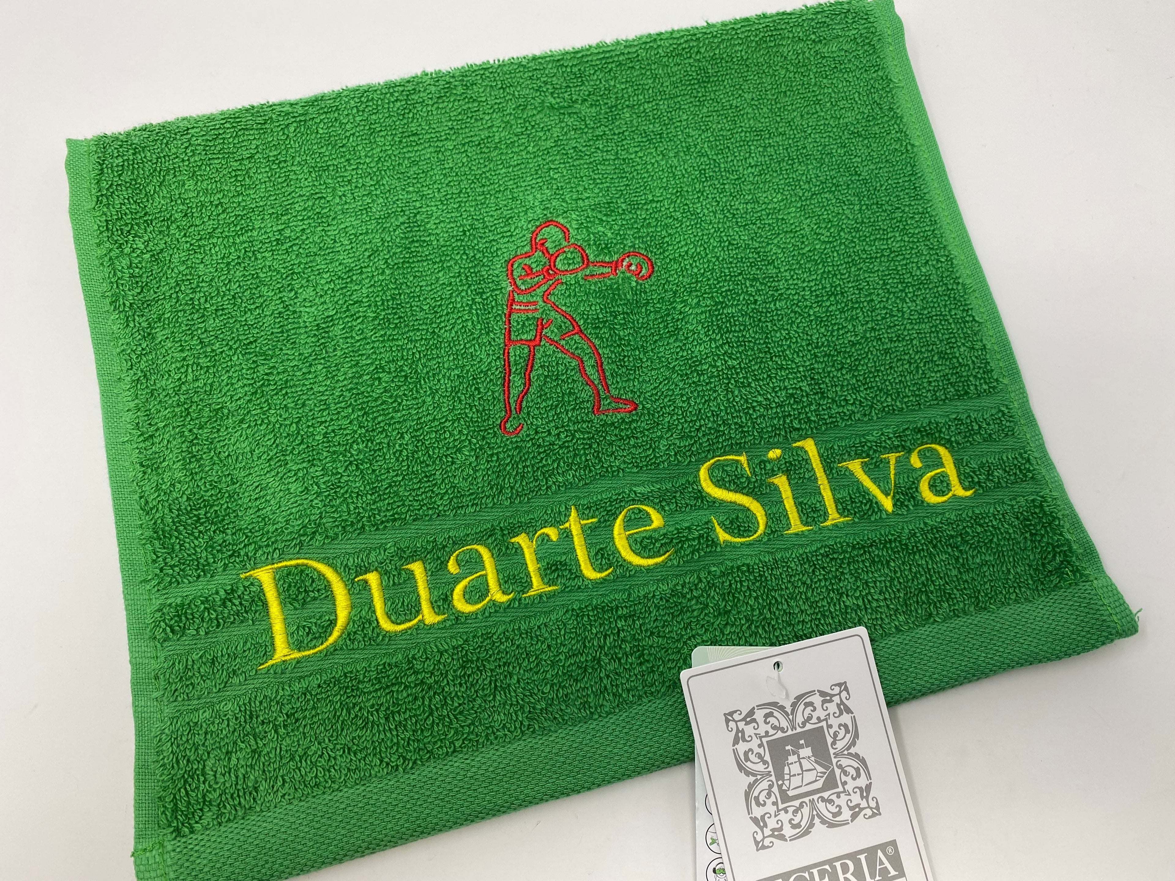 Sport Fitness Boxen Boxer Handtuch Duschtuch bestickt & personalisierbar Super Qualität