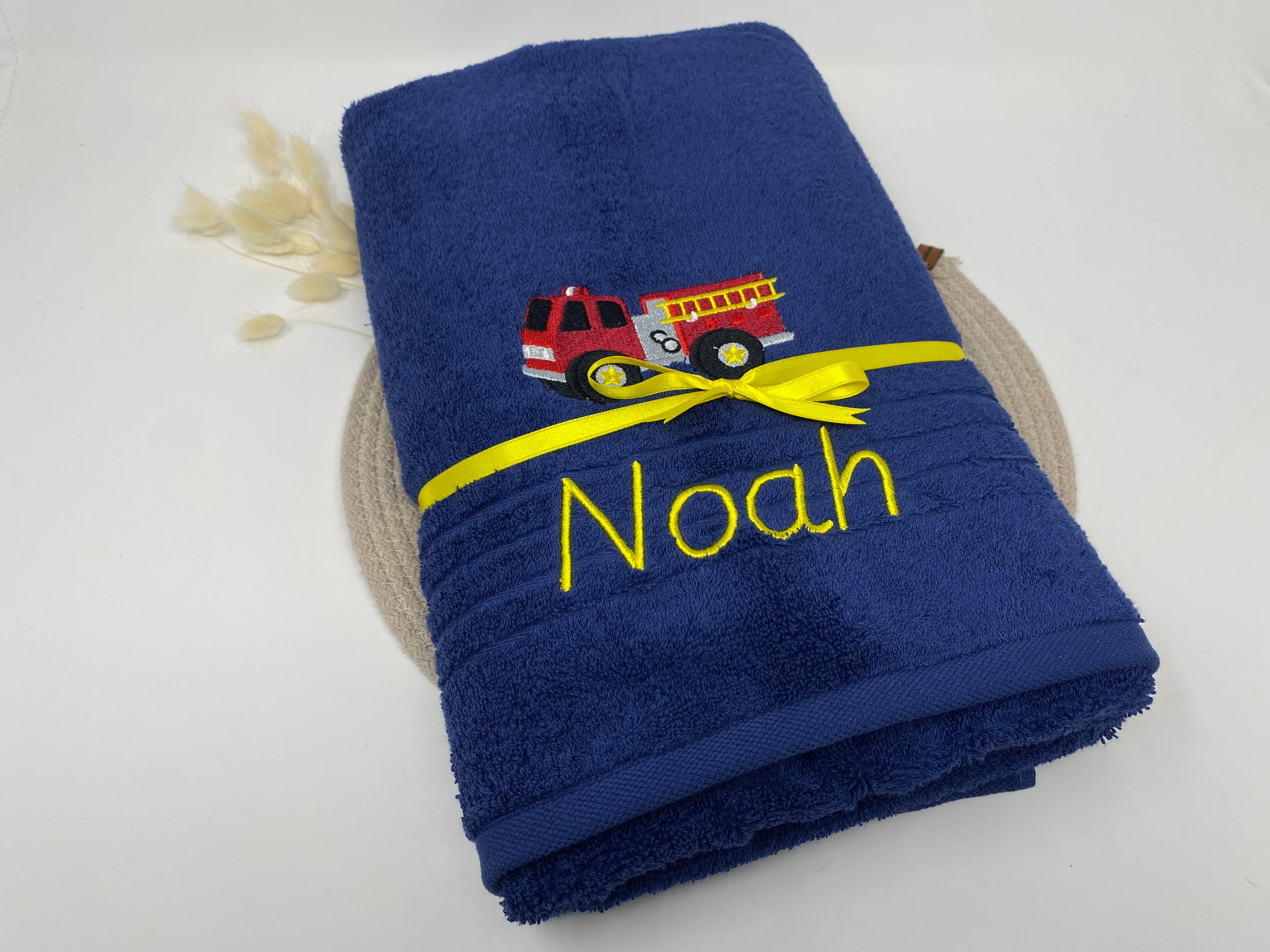 Fahrzeug 02 Feuerwehr Handtuch Duschtuch Stickerei & Personalisierung Super Qualität
