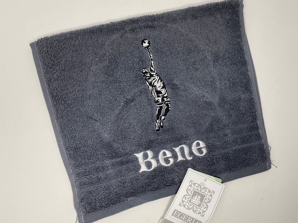 Sport Basketball 02 Handtuch Duschtuch bestickt & personalisierbar Super Qualität