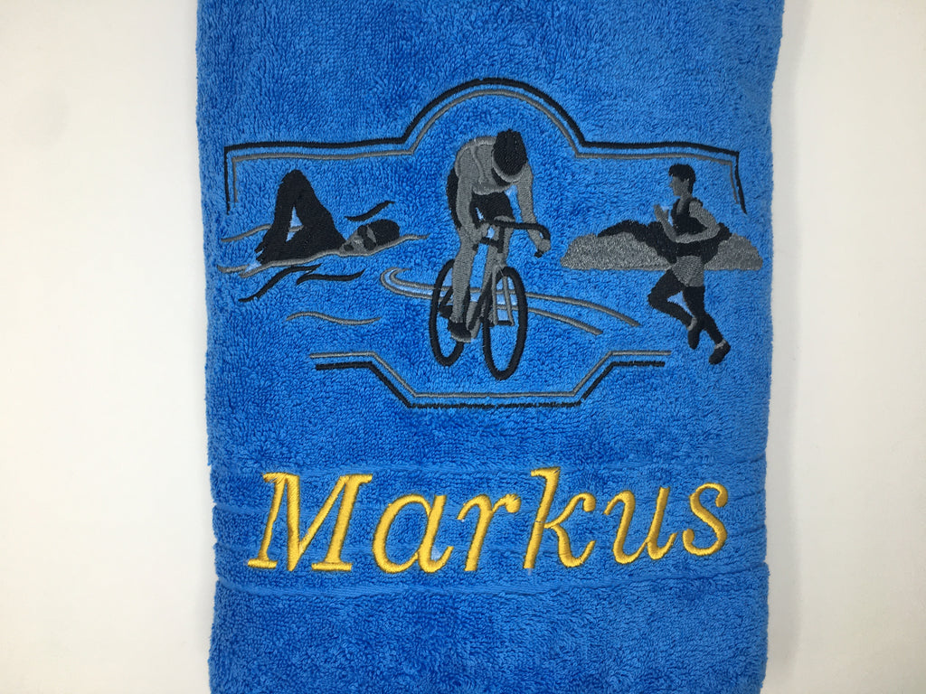 Sport Leichtathletik Frauen/Männer Handtuch Duschtuch bestickt & personalisierbar Super Qualität