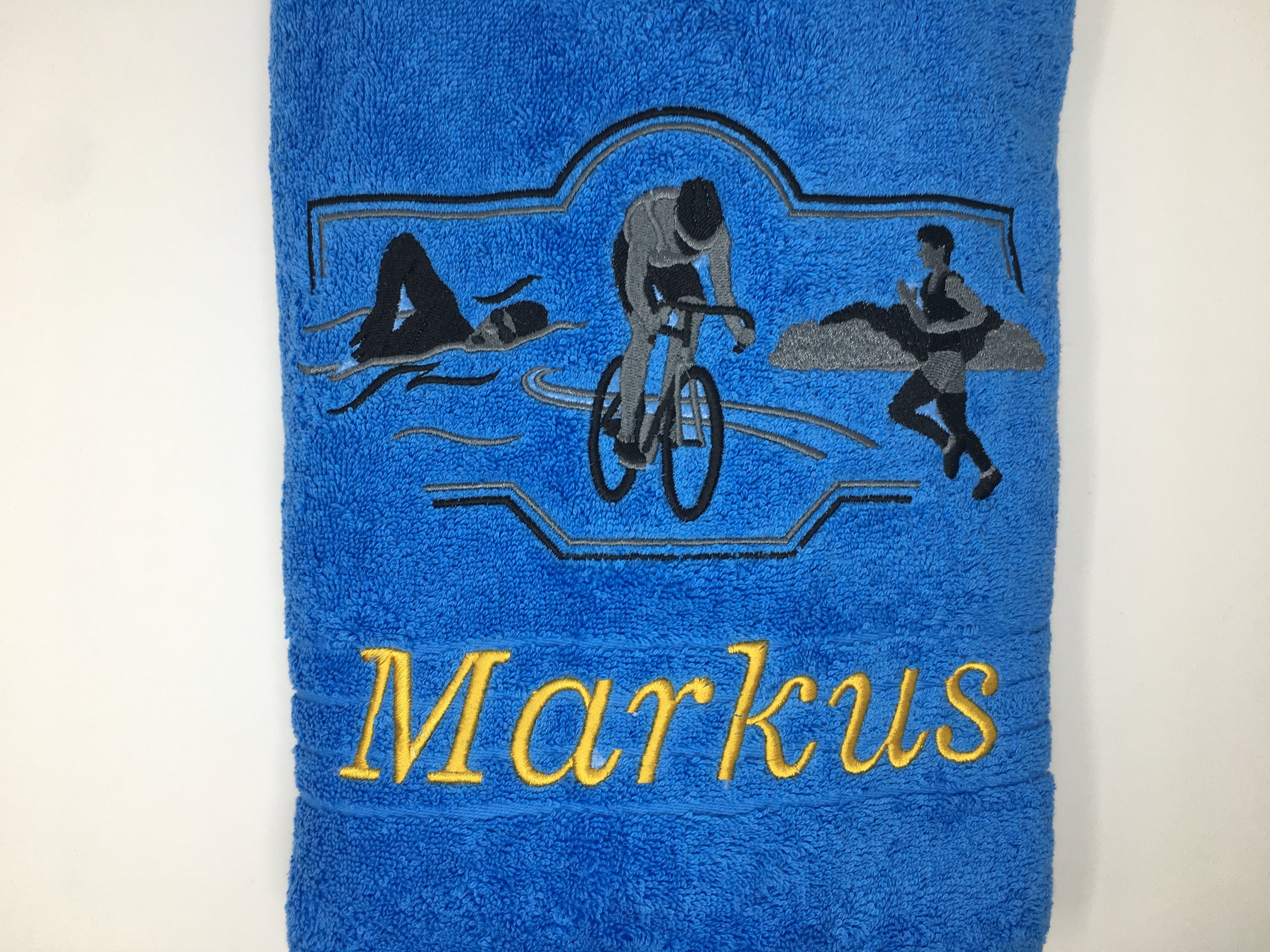 Sport Leichtathletik Frauen/Männer Handtuch Duschtuch bestickt & personalisierbar Super Qualität