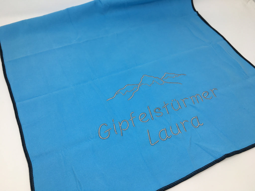 Sporttuch Microfaser Berge Sport Handtuch Duschtuch bestickt & personalisierbar Super Qualität