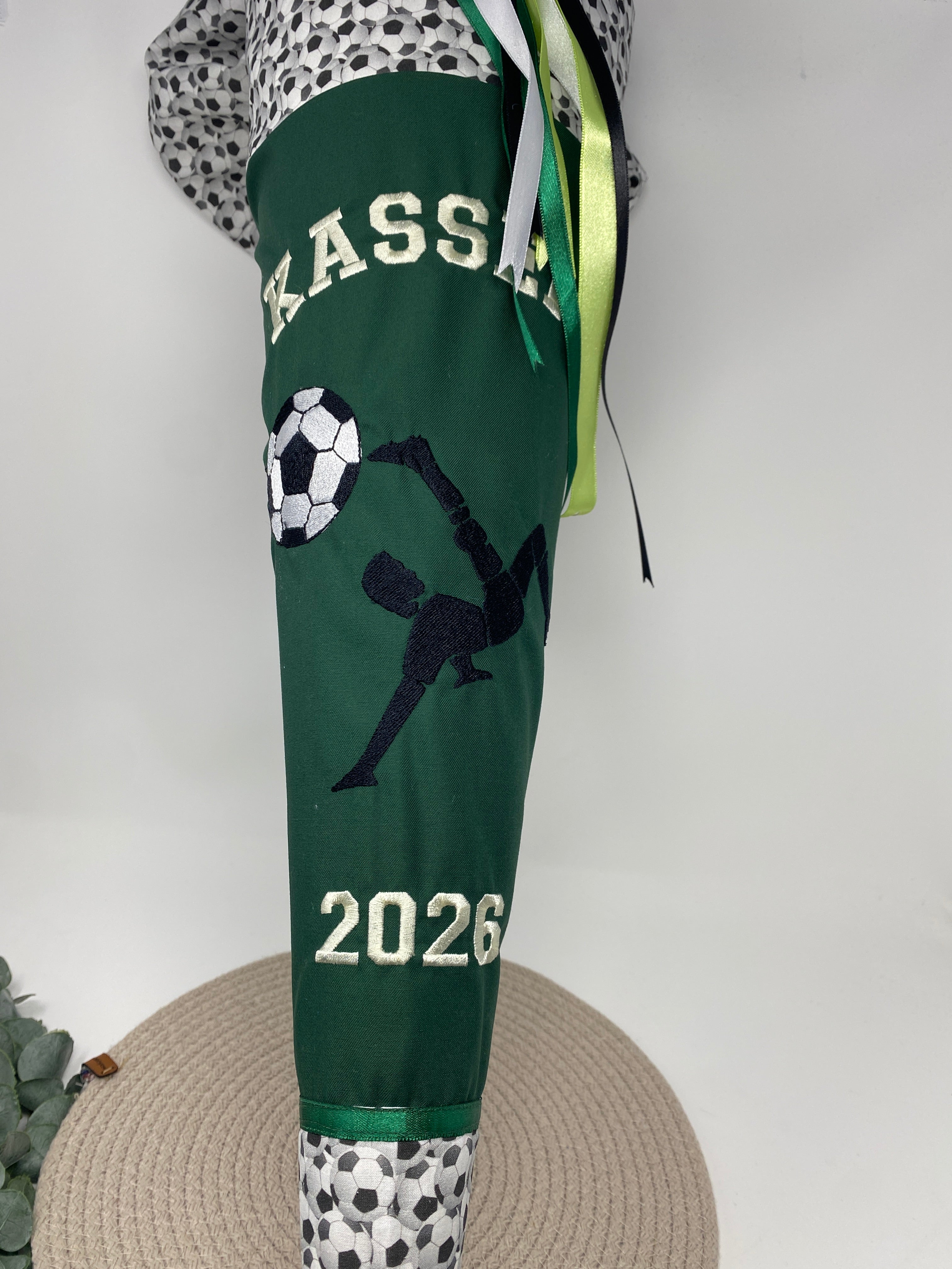 Schultüte Fussball – personalisiert mit Name & Datum