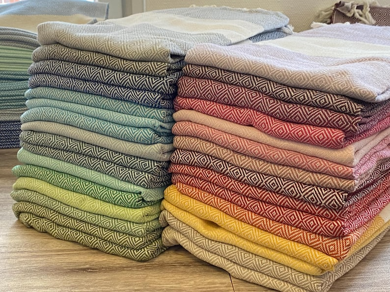 Pestemal Sauna Hamam Handtuch 100x180 cm Türkisches Peshtamal Geschirrtuch