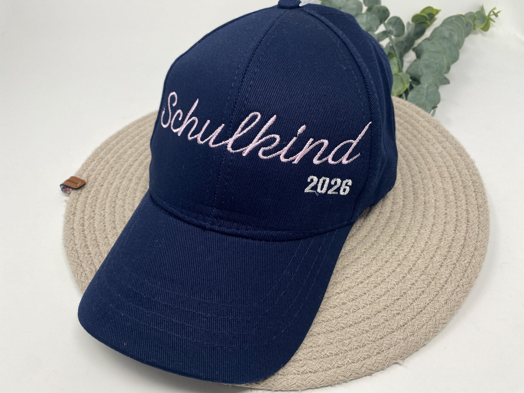 Schulkind Snapback Cap Stickerei Motiv Basecap Kappe Kinder Kappe personalisiert individuell bestickt Mütze Beanie Hut Hat Einschulung ABI