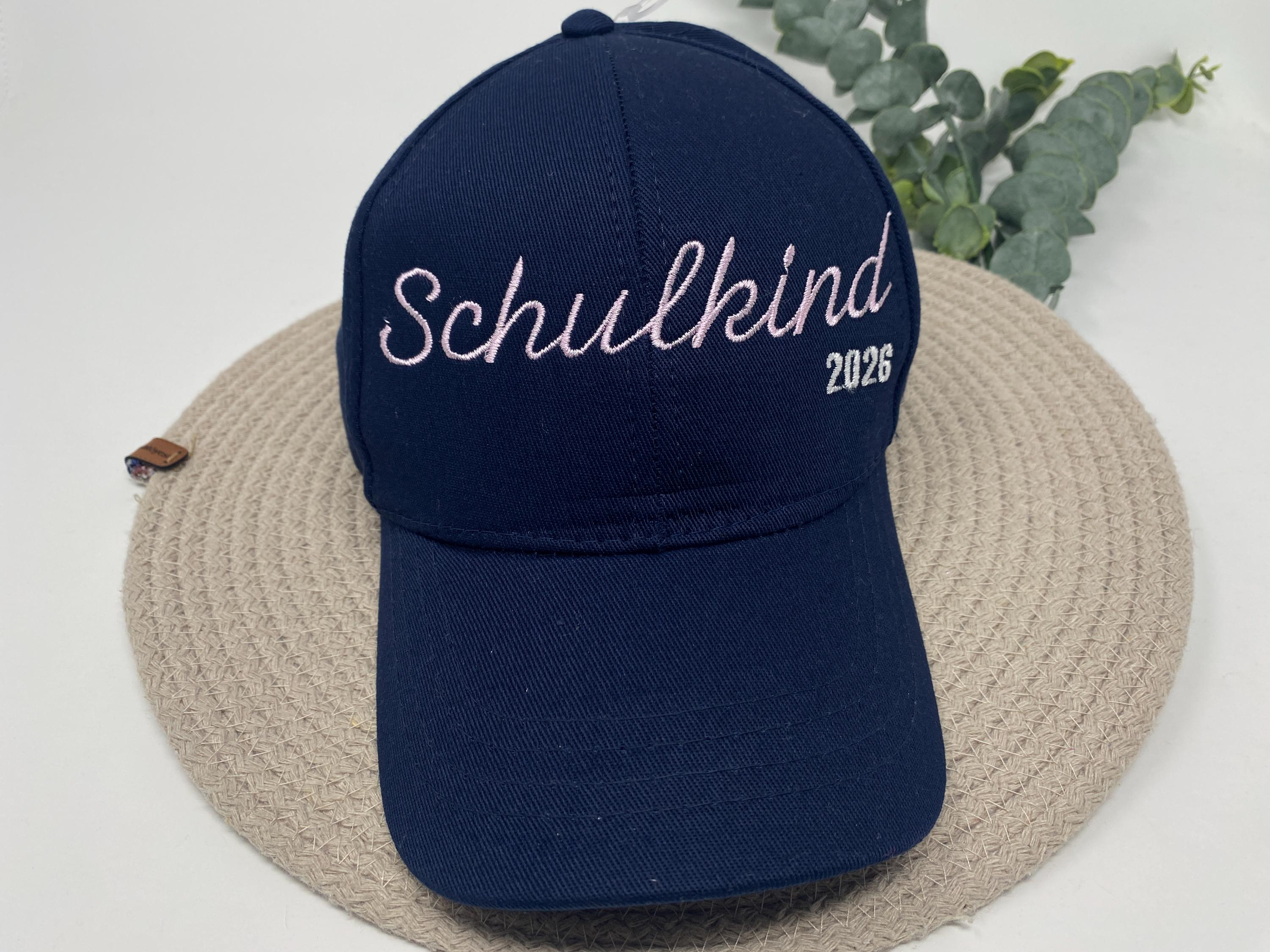 Schulkind Snapback Cap Stickerei Motiv Basecap Kappe Kinder Kappe personalisiert individuell bestickt Mütze Beanie Hut Hat Einschulung ABI