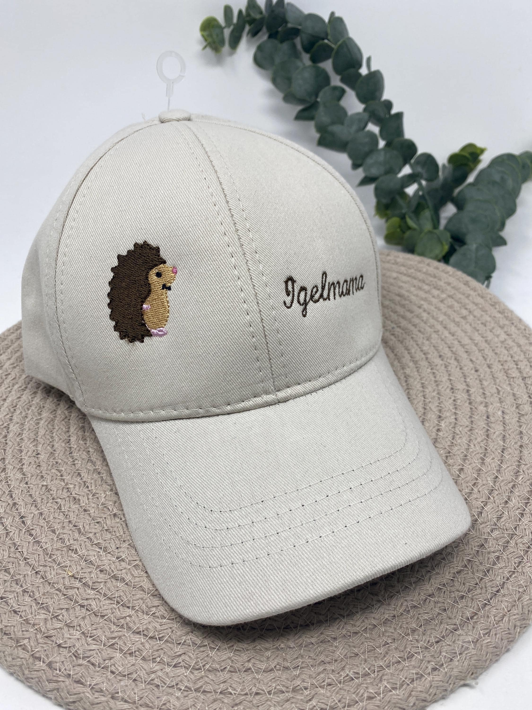 Igel Motiv Snapback Cap Stickerei Motiv Basecap Kappe Unisex Kappe personalisiert individuell bestickt Mütze Beanie Hut Hat Igel Mama Papa
