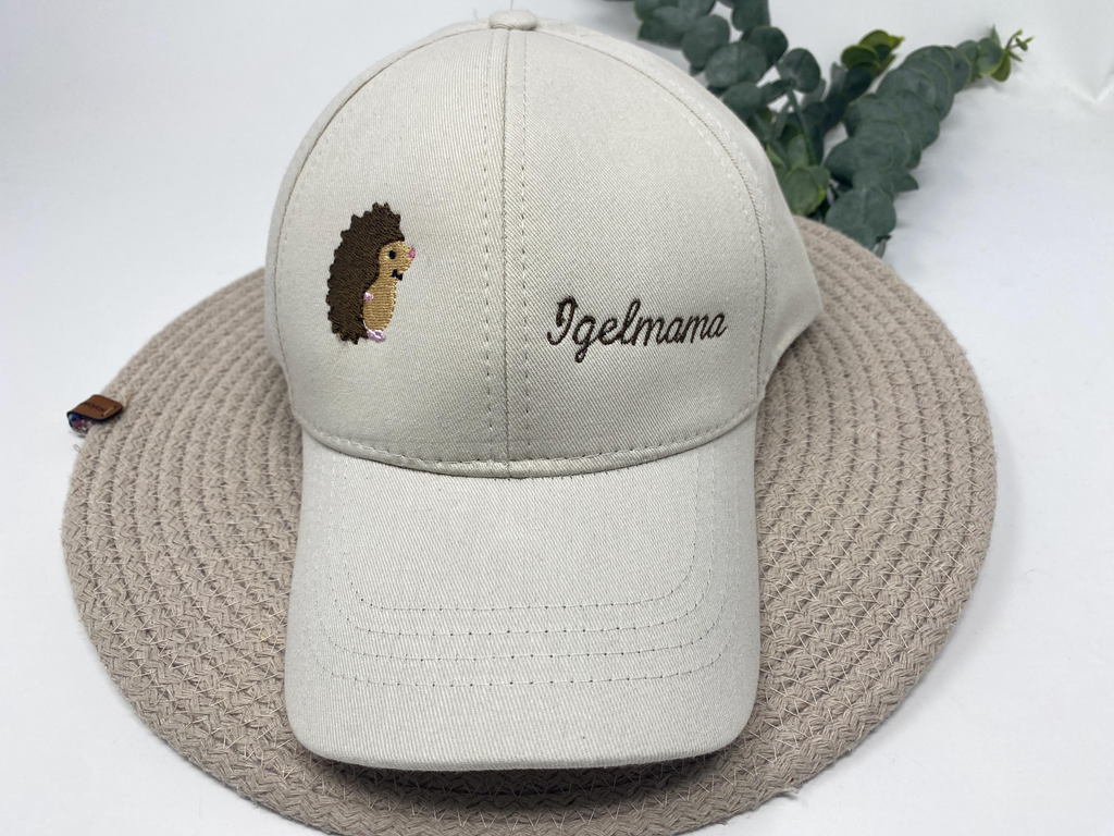 Igel Motiv Snapback Cap Stickerei Motiv Basecap Kappe Unisex Kappe personalisiert individuell bestickt Mütze Beanie Hut Hat Igel Mama Papa