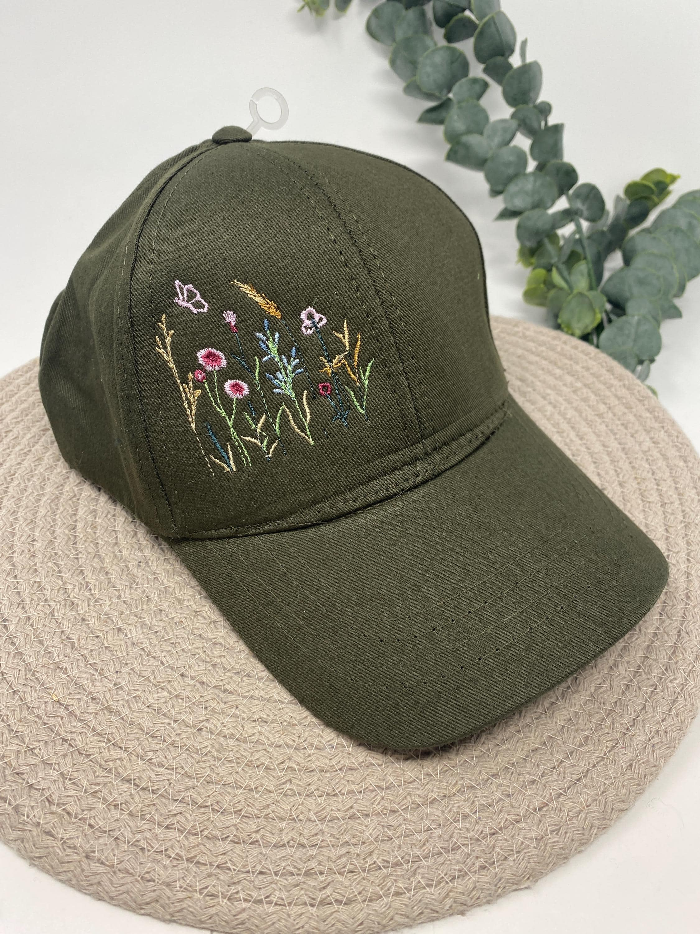 Blumenwiese Snapback Cap Stickerei Motiv Basecap Kappe Unisex Kappe personalisiert individuell bestickt Mütze Beanie Hut Hat Blumen ABI