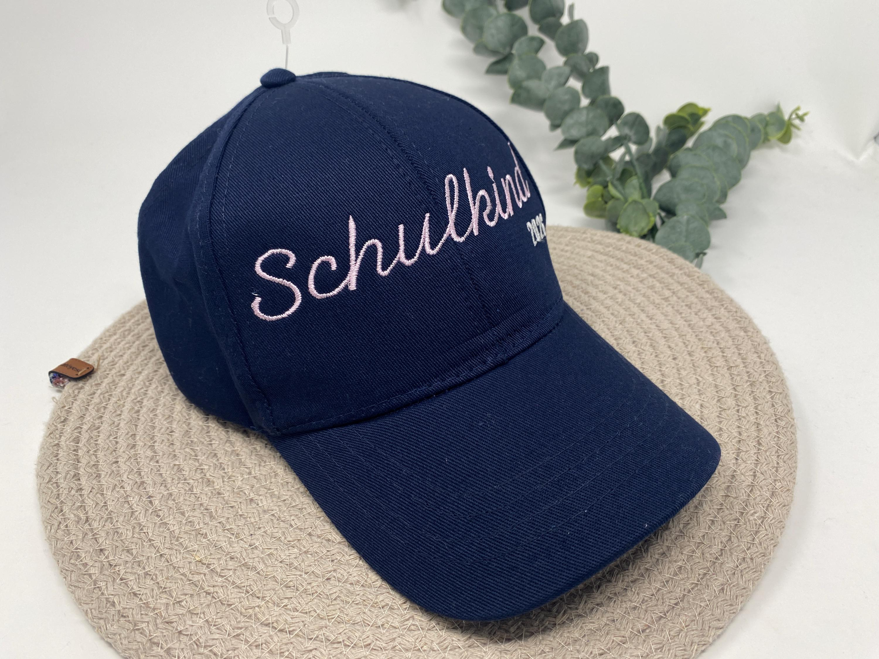 Schulkind Snapback Cap Stickerei Motiv Basecap Kappe Kinder Kappe personalisiert individuell bestickt Mütze Beanie Hut Hat Einschulung ABI