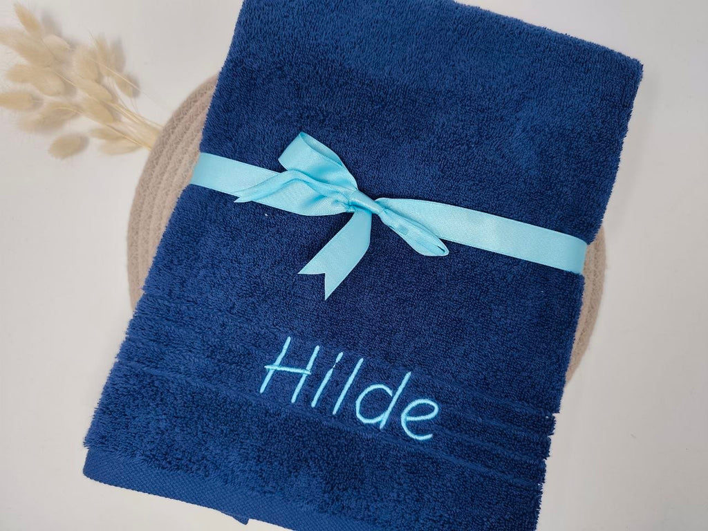 Handtuch Duschtuch mit Namen bestickt & personalisiert Super Qualität