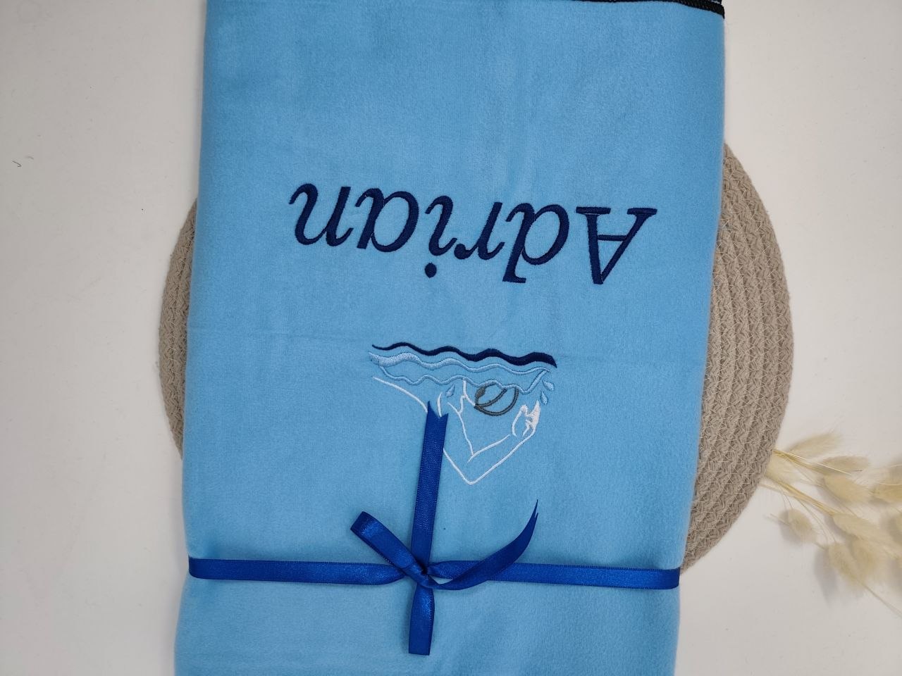 Schwimmen Sport Handtuch 🏃‍♂️ – Mikrofaser Outdoor, personalisiert mit Namen
