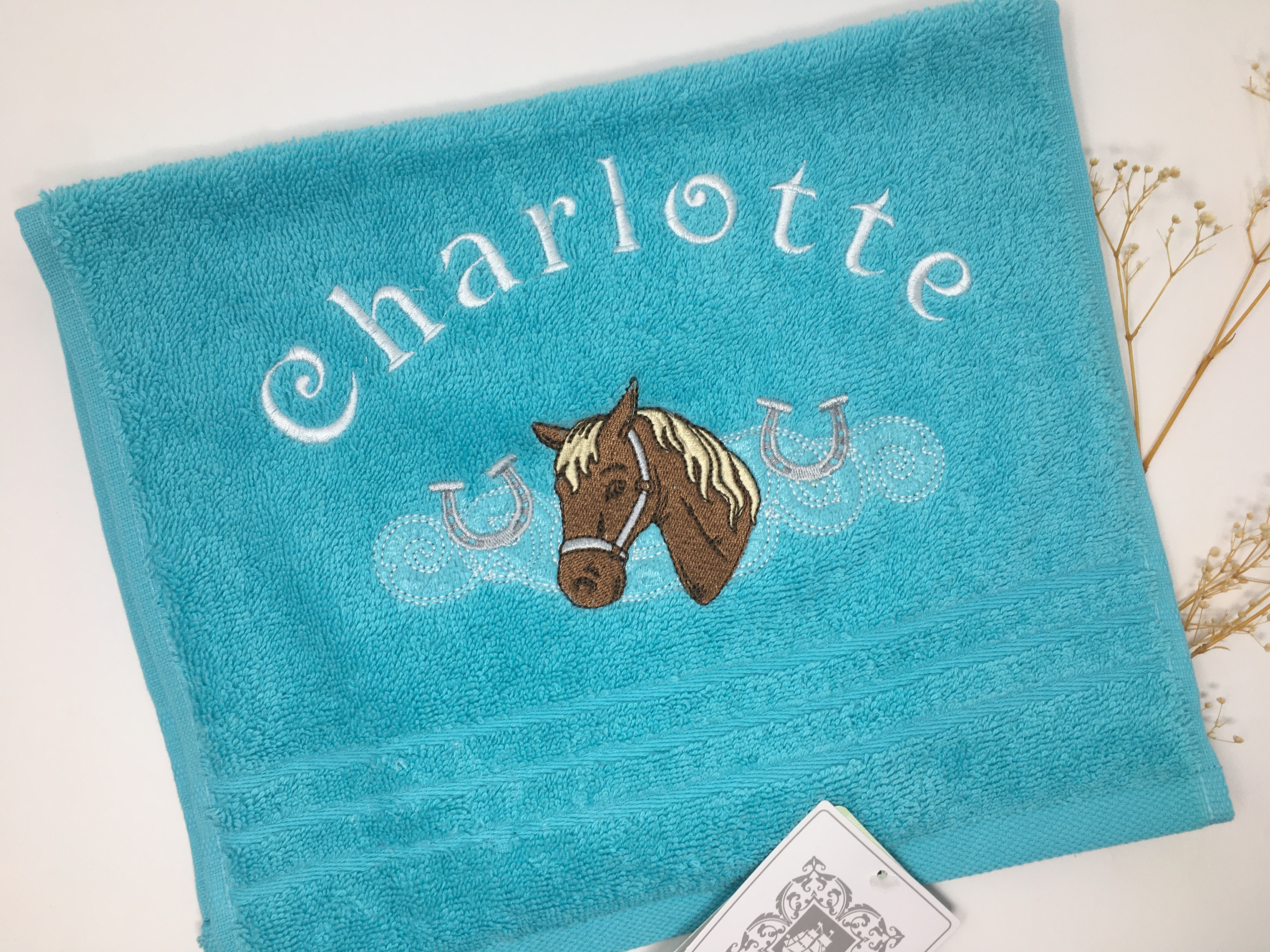 Pferd 07 Pferde Handtuch Duschtuch Stickerei & Personalisierung Super Qualität 