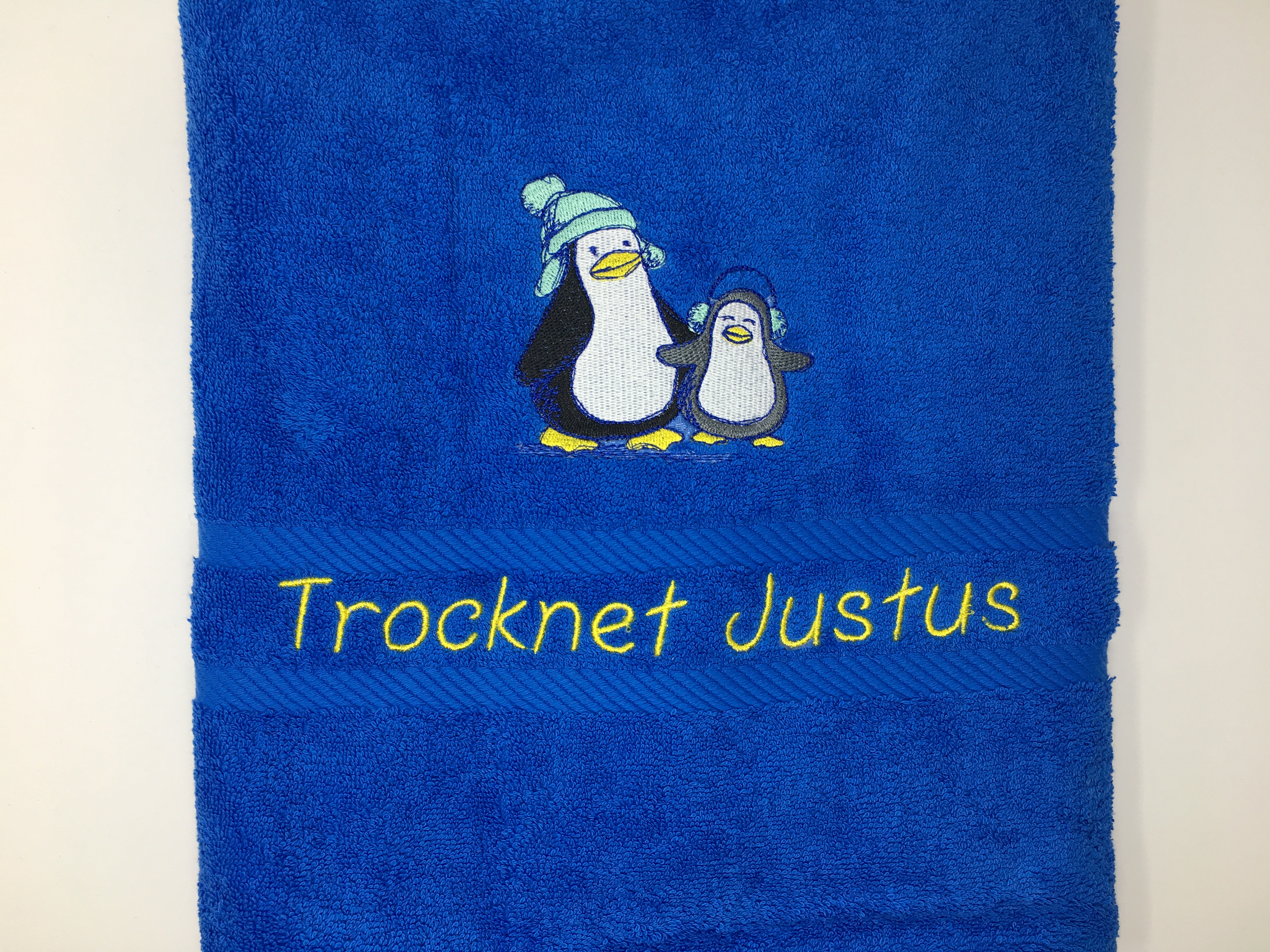 Pinguin 01 Handtuch Duschtuch bestickt & personalisierbar Super Qualität