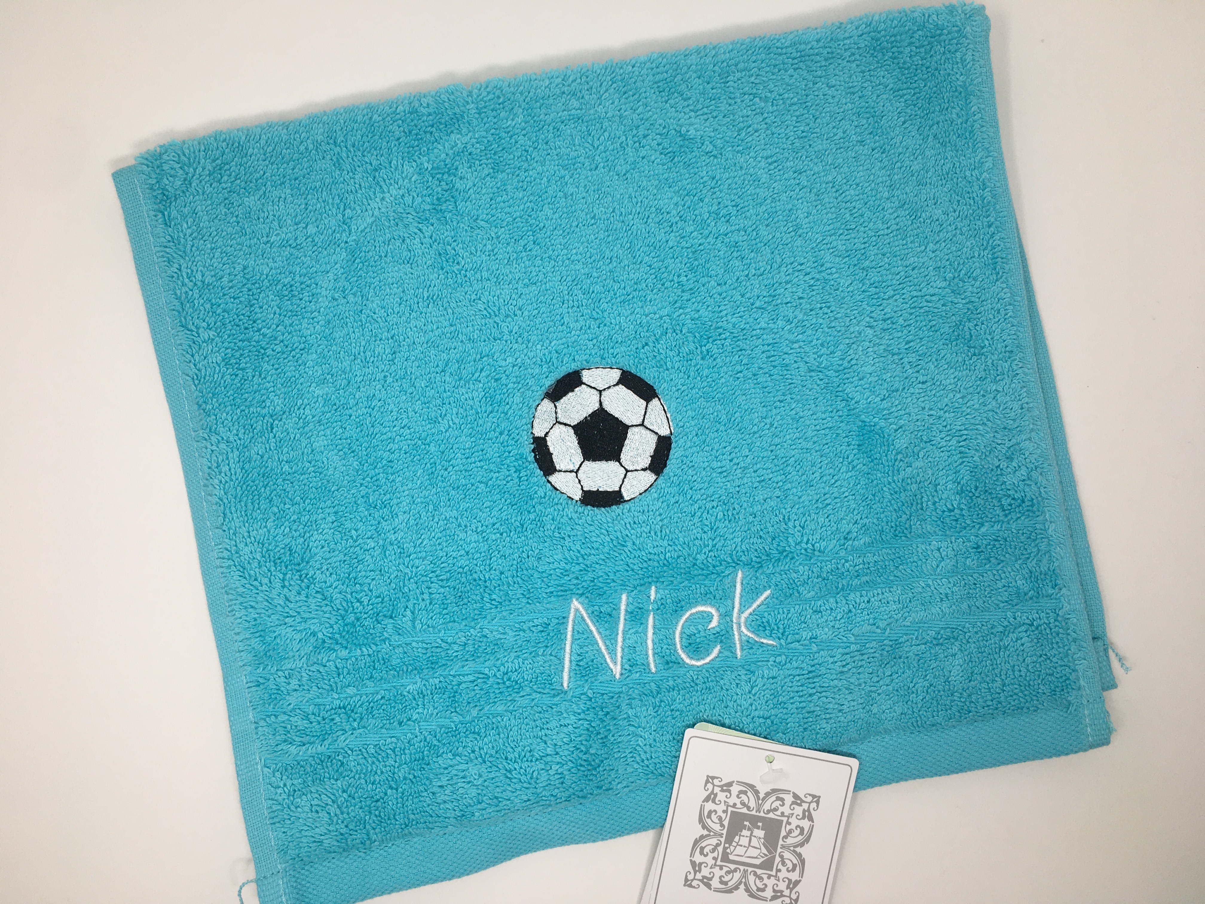 Sport Fussball 01 Handtuch Duschtuch bestickt & personalisierbar Super Qualität