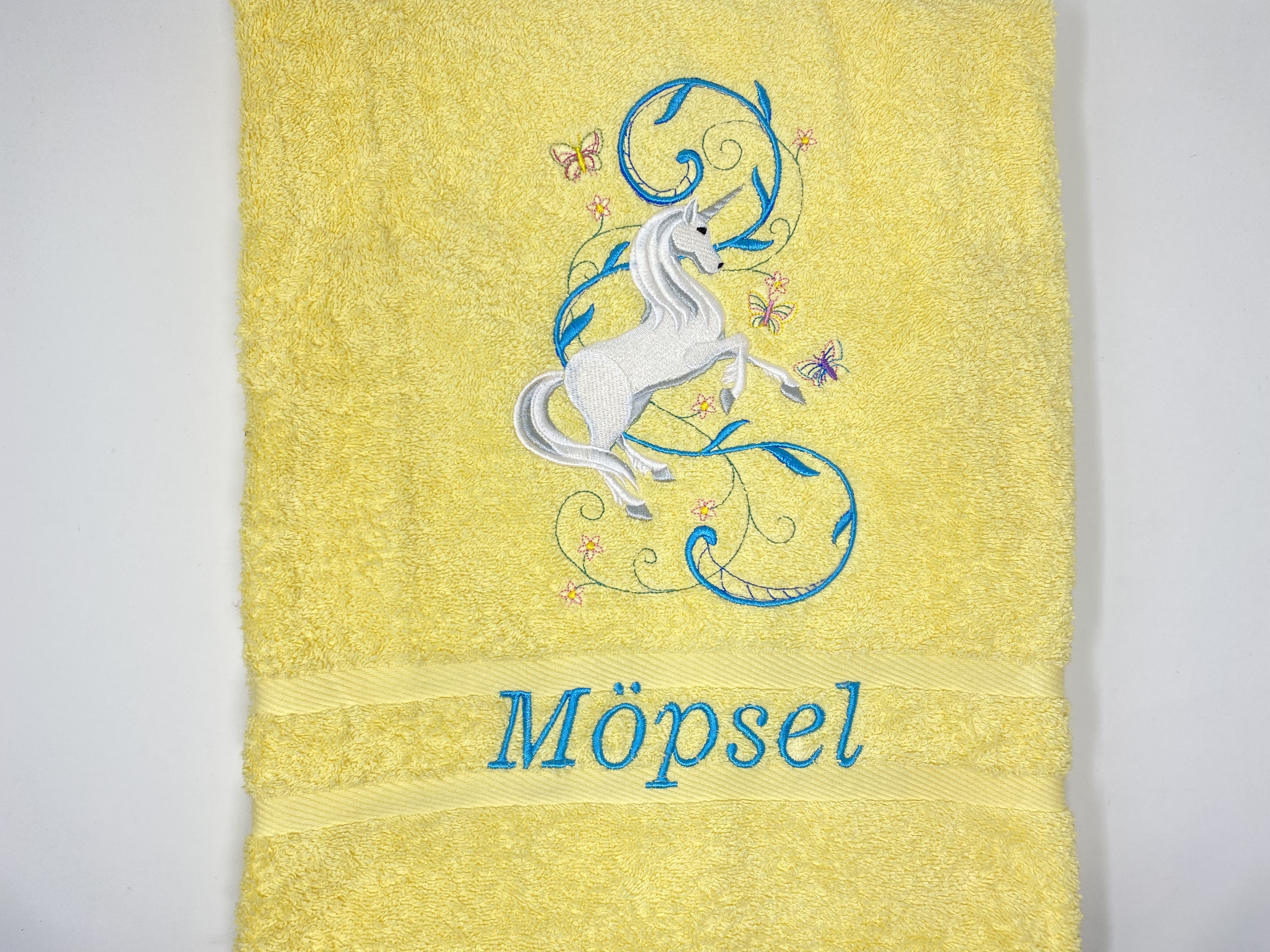 Einhorn 06 Pegasus Handtuch Duschtuch Stickerei & Personalisierung Super Qualität  