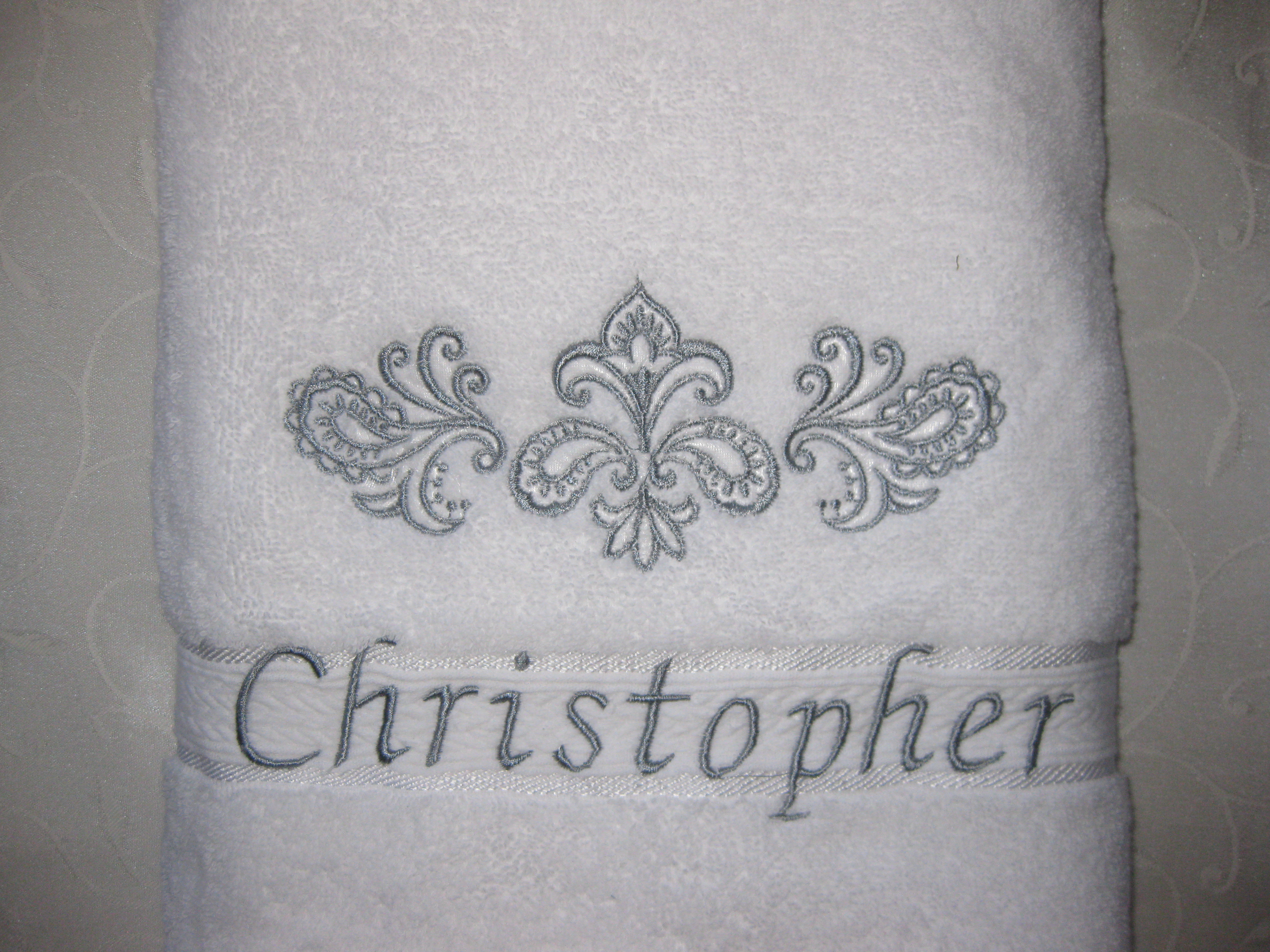 Bordüre Handtuch Duschtuch bestickt & personalisierbar Super Qualität