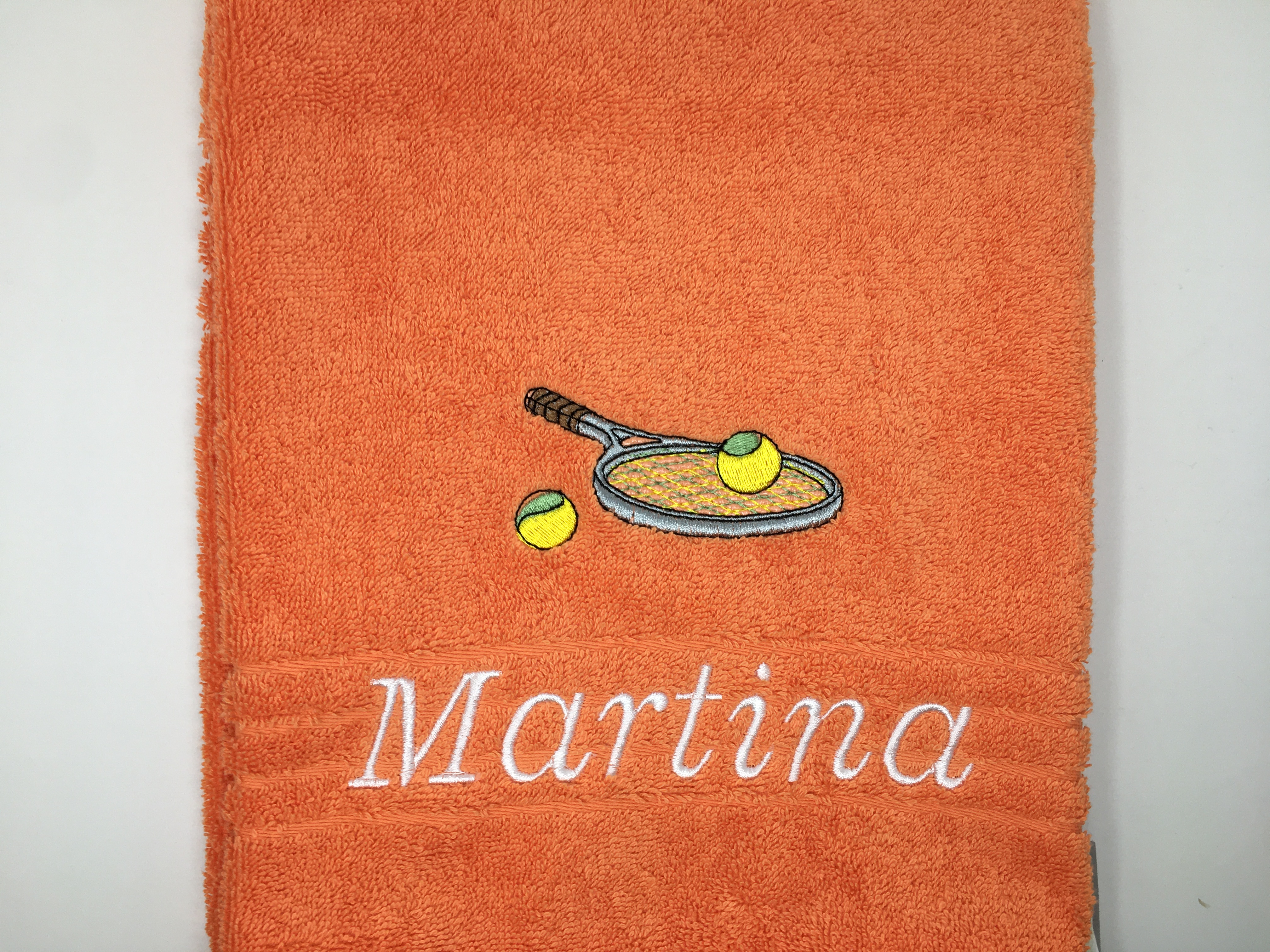 Tennis 07 Fitness Handtuch Duschtuch Stickerei & Personalisierung Super Qualität