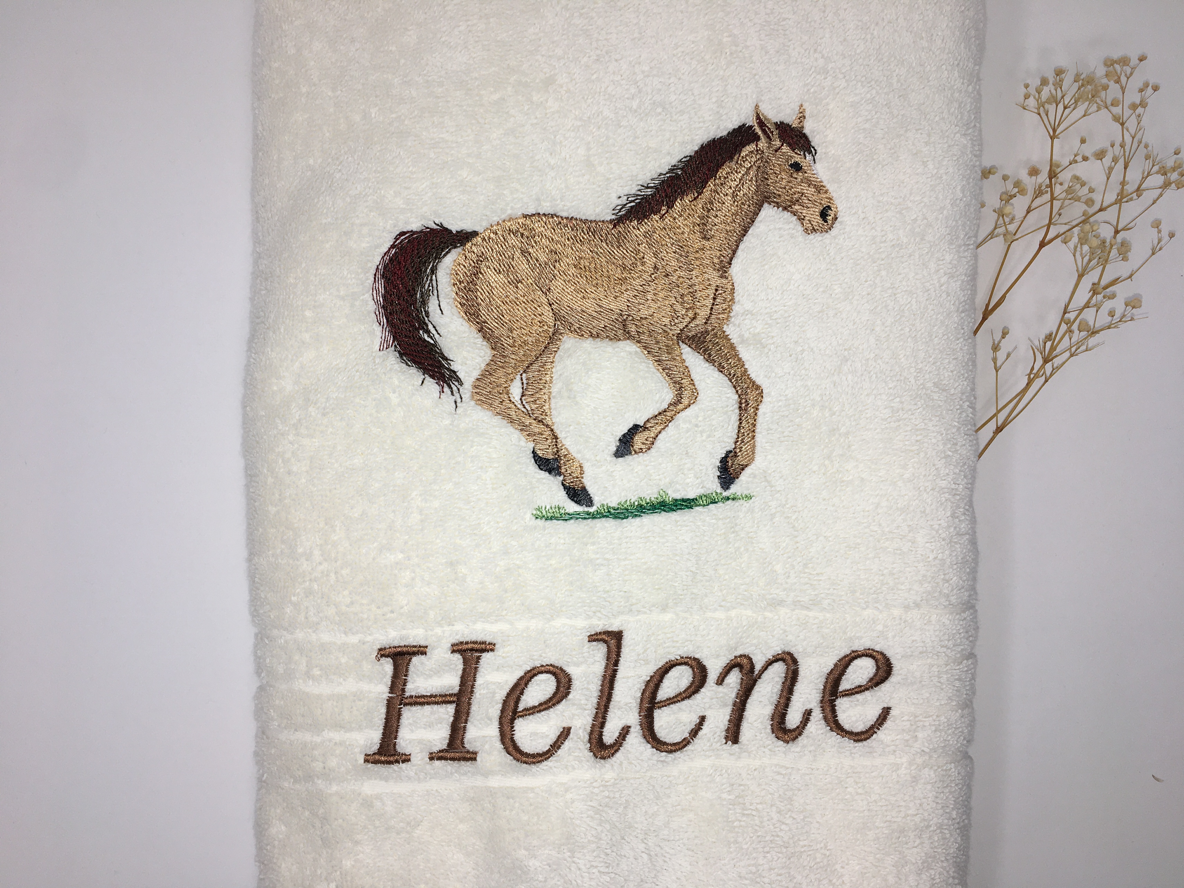 Pferd 05 Pferde Handtuch Duschtuch Stickerei & Personalisierung Super Qualität 