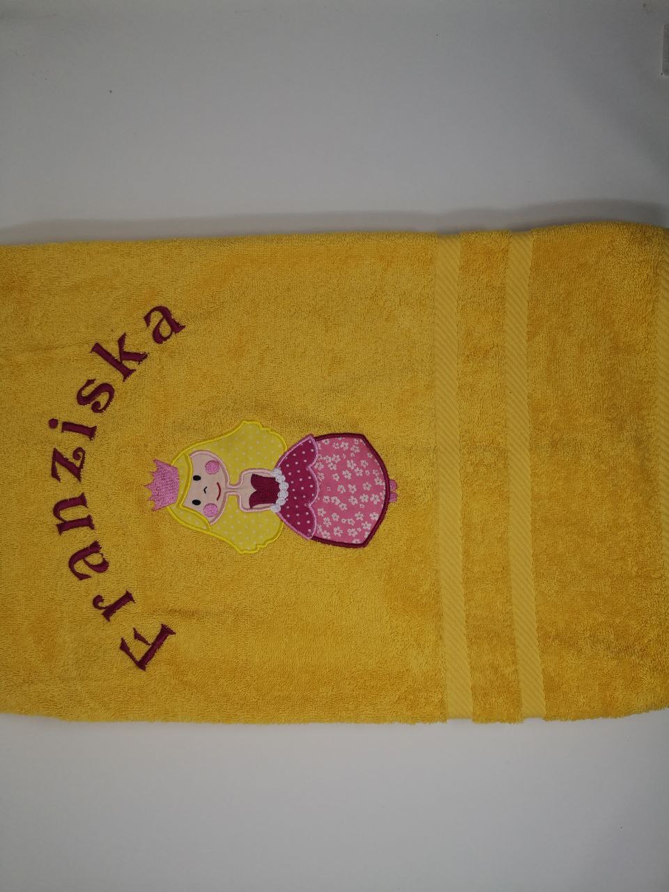 Prinz 03 Prinzessin Applikation Handtuch Duschtuch bestickt & personalisierbar Super Qualität