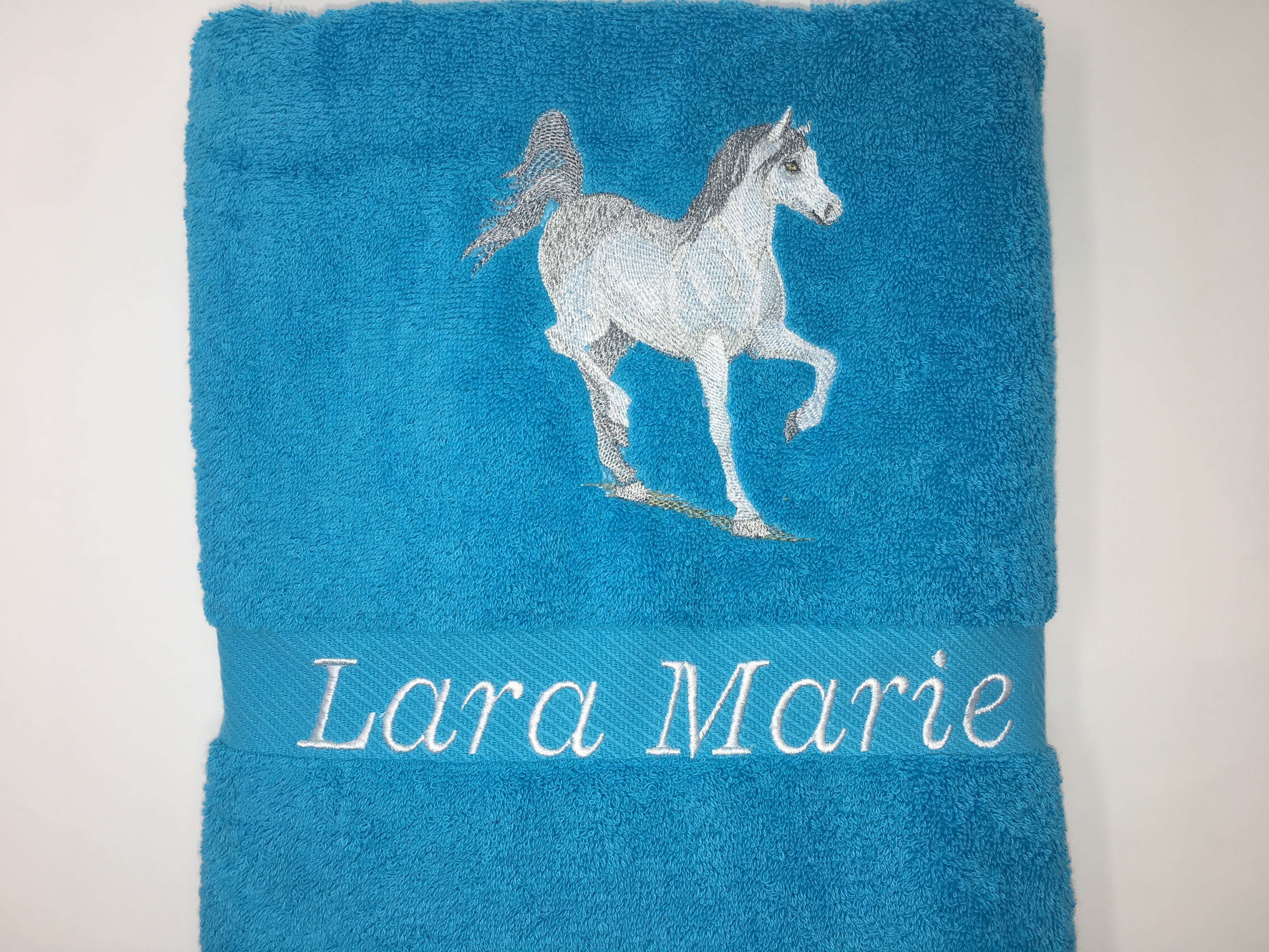 Pferd 02 Pferde Handtuch Duschtuch Stickerei & Personalisierung Super Qualität  