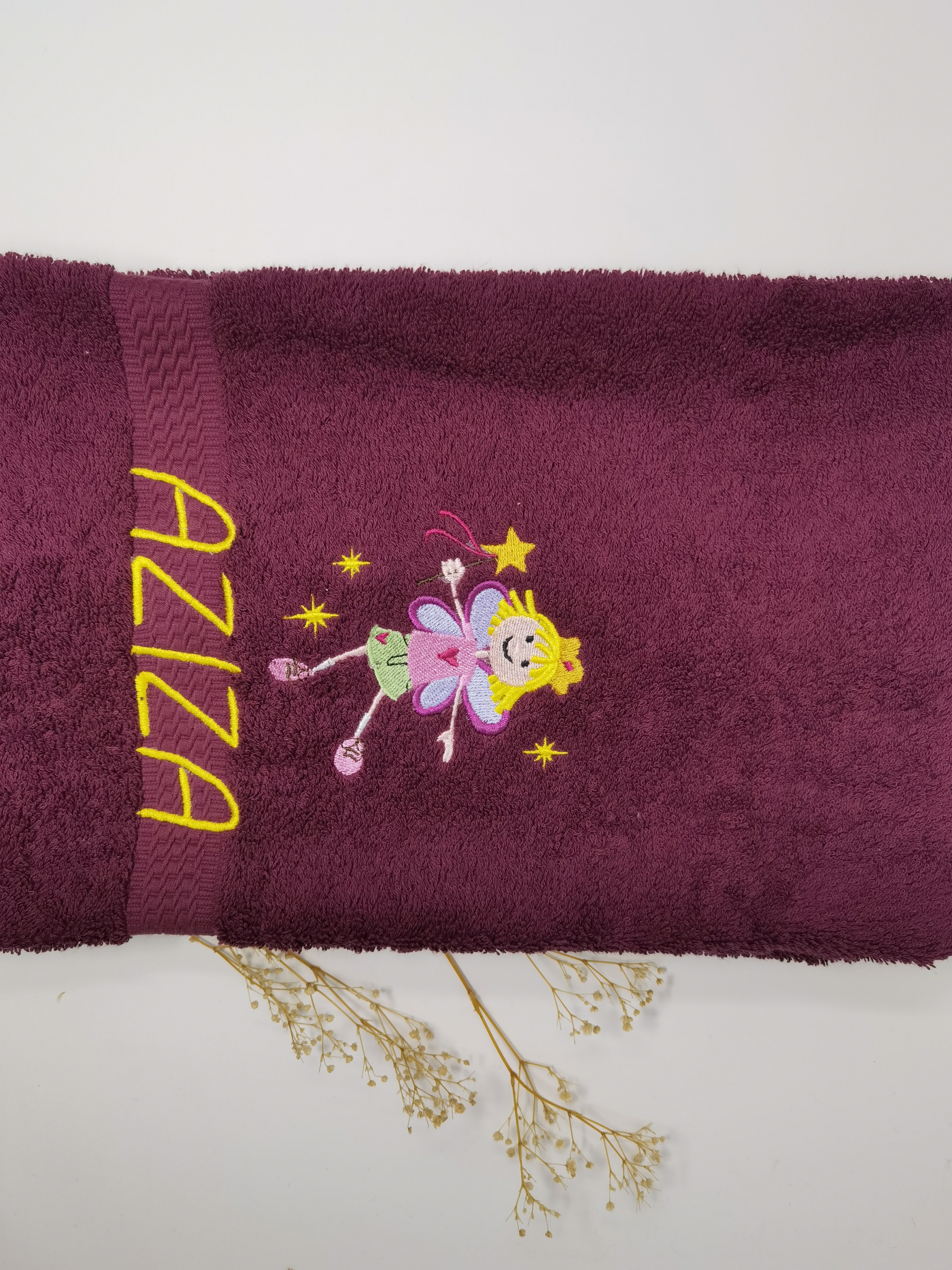 Elfe Fee 01  Handtuch Duschtuch bestickt & personalisierbar Super Qualität