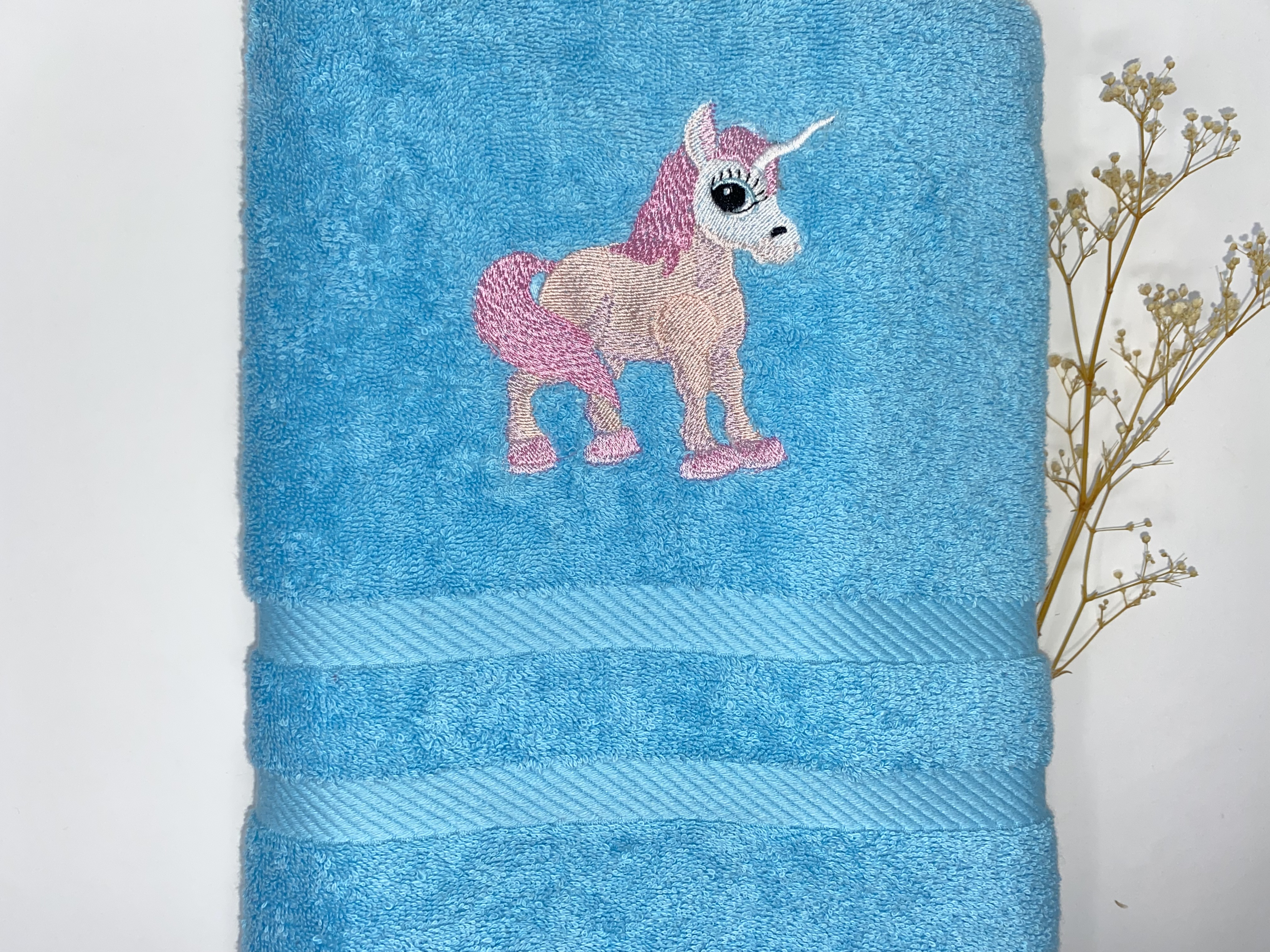 Einhorn 02 Pegasus Handtuch Duschtuch Stickerei & Personalisierung Super Qualität