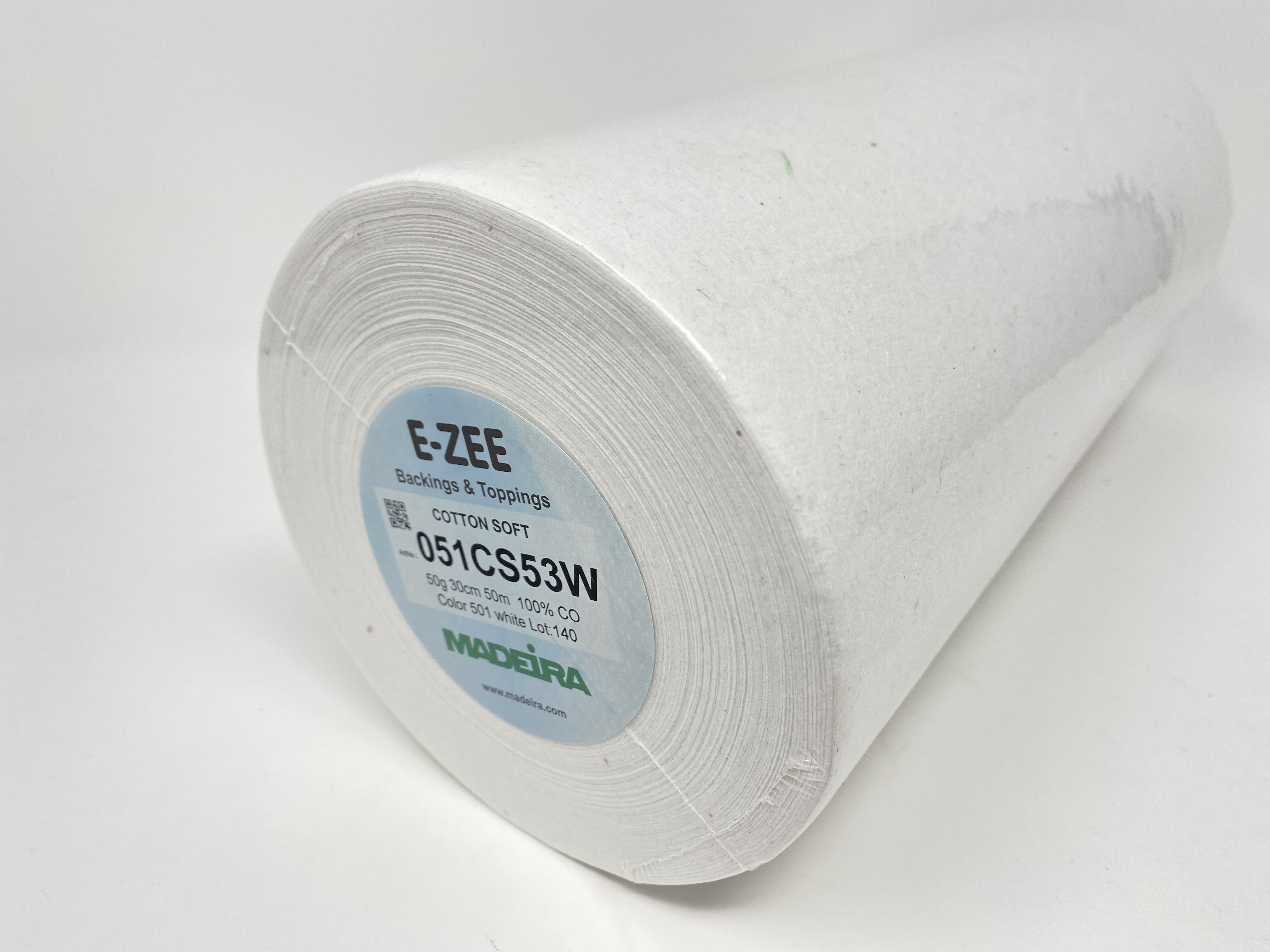 50 m x 0,30 m 50 g/m² , Madeira E-ZEE EZEE Cotton Stickvlies Reißvlies Stickerei Vlies 