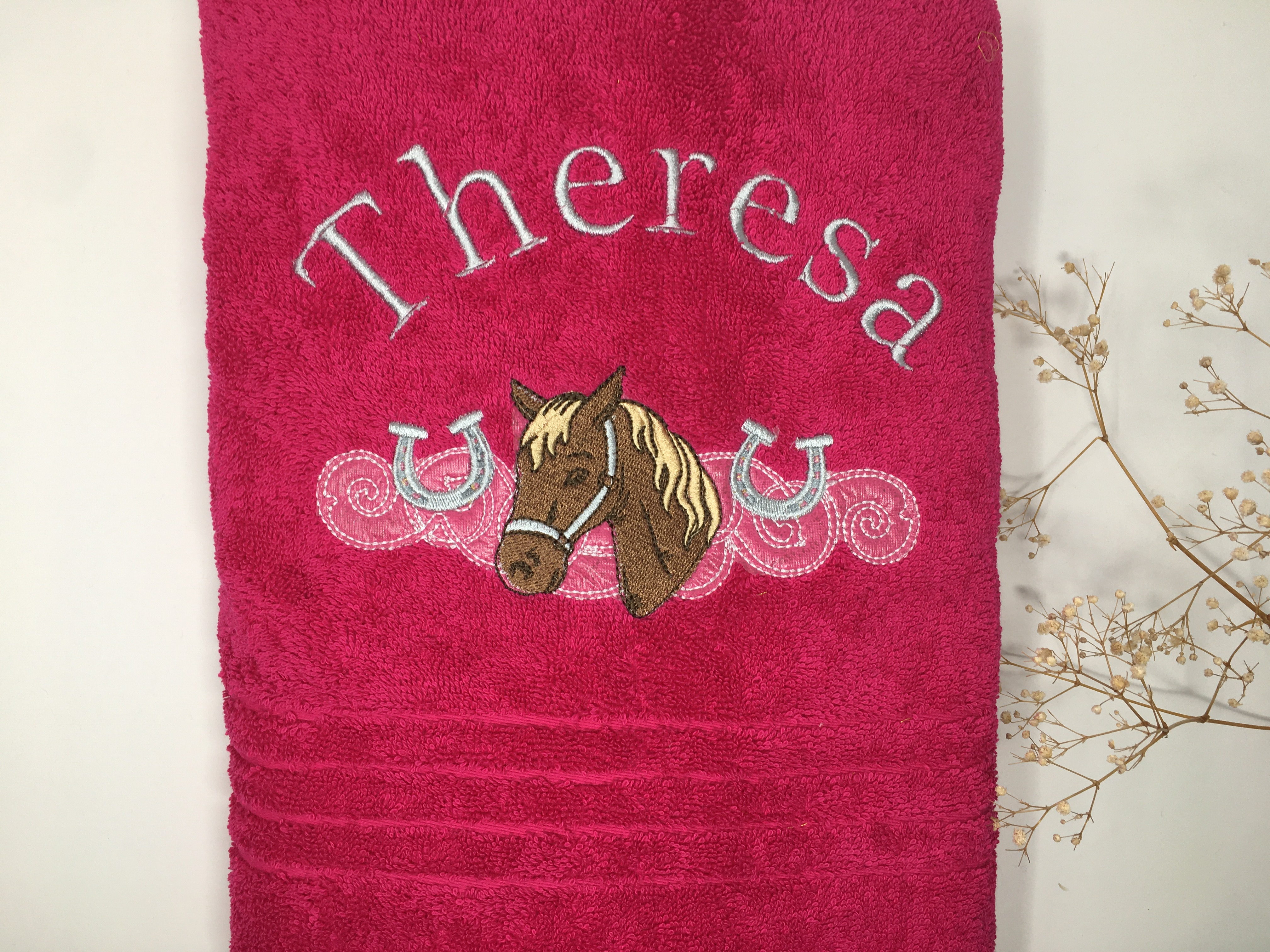 Pferd 07 Pferde Handtuch Duschtuch Stickerei & Personalisierung Super Qualität 