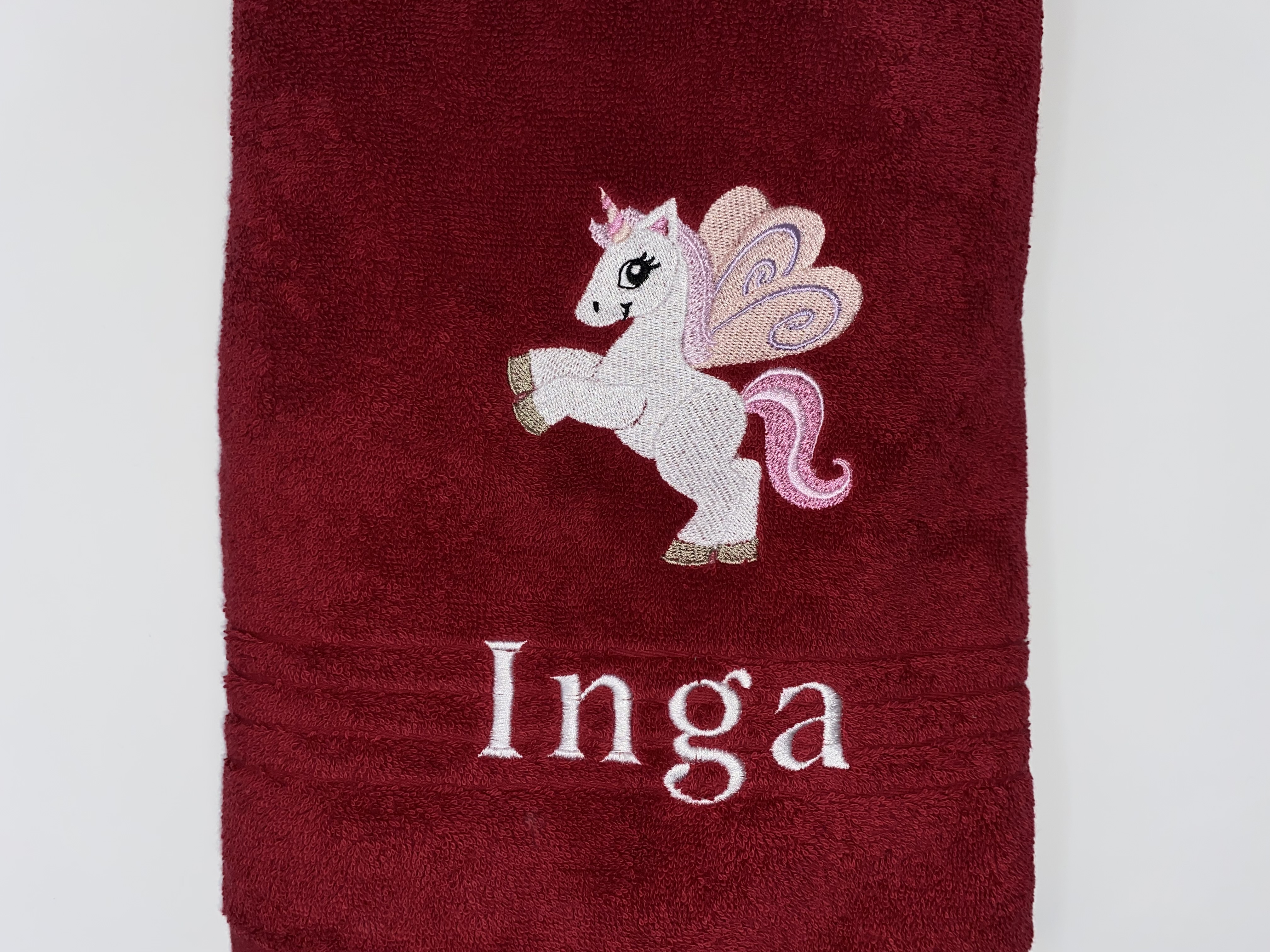 Einhorn 03 Pegasus Handtuch Duschtuch Stickerei & Personalisierung Super Qualität 