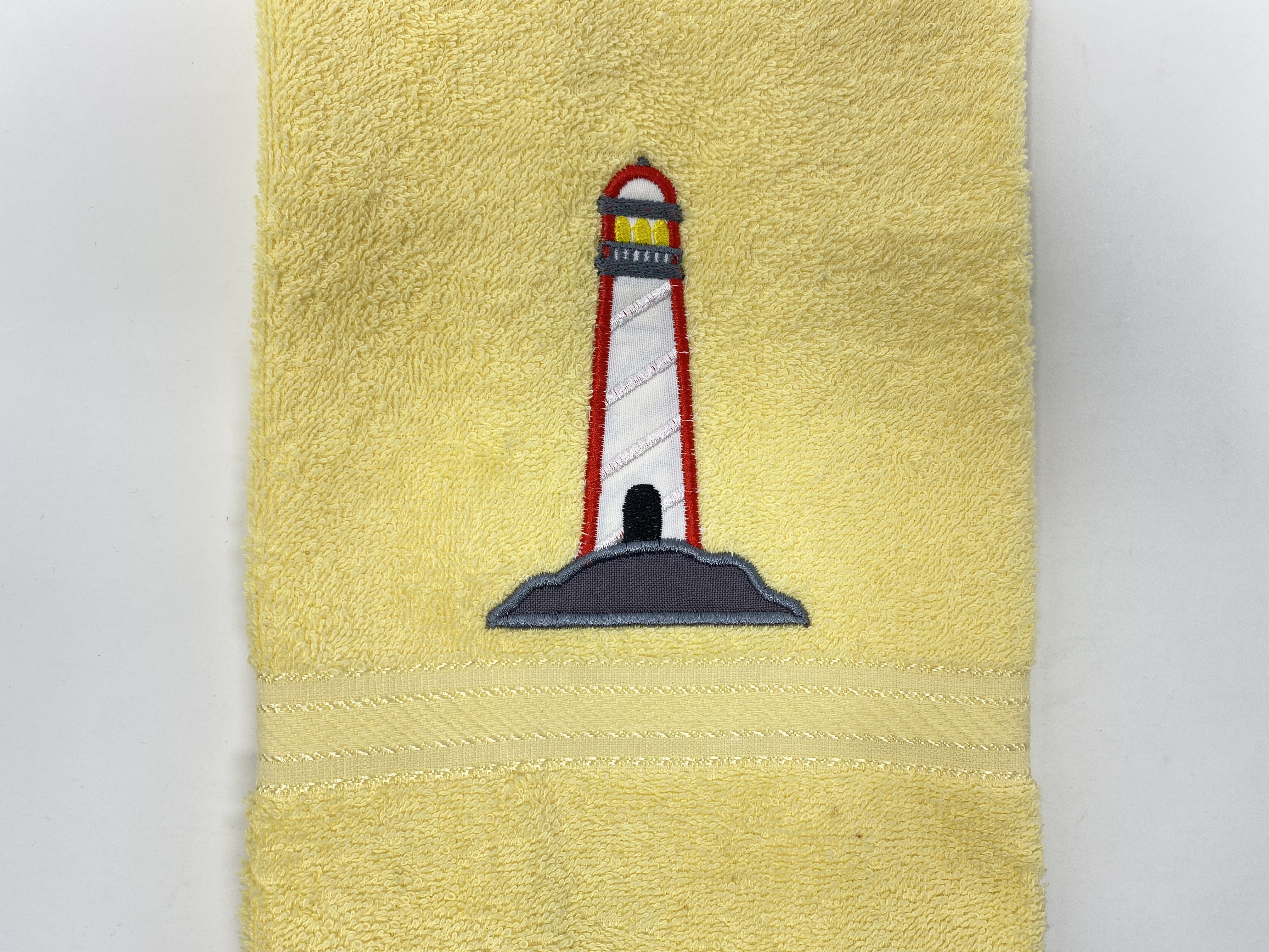 Maritim See 05 Leuchtturm Handtuch Duschtuch bestickt & personalisierbar Super Qualität