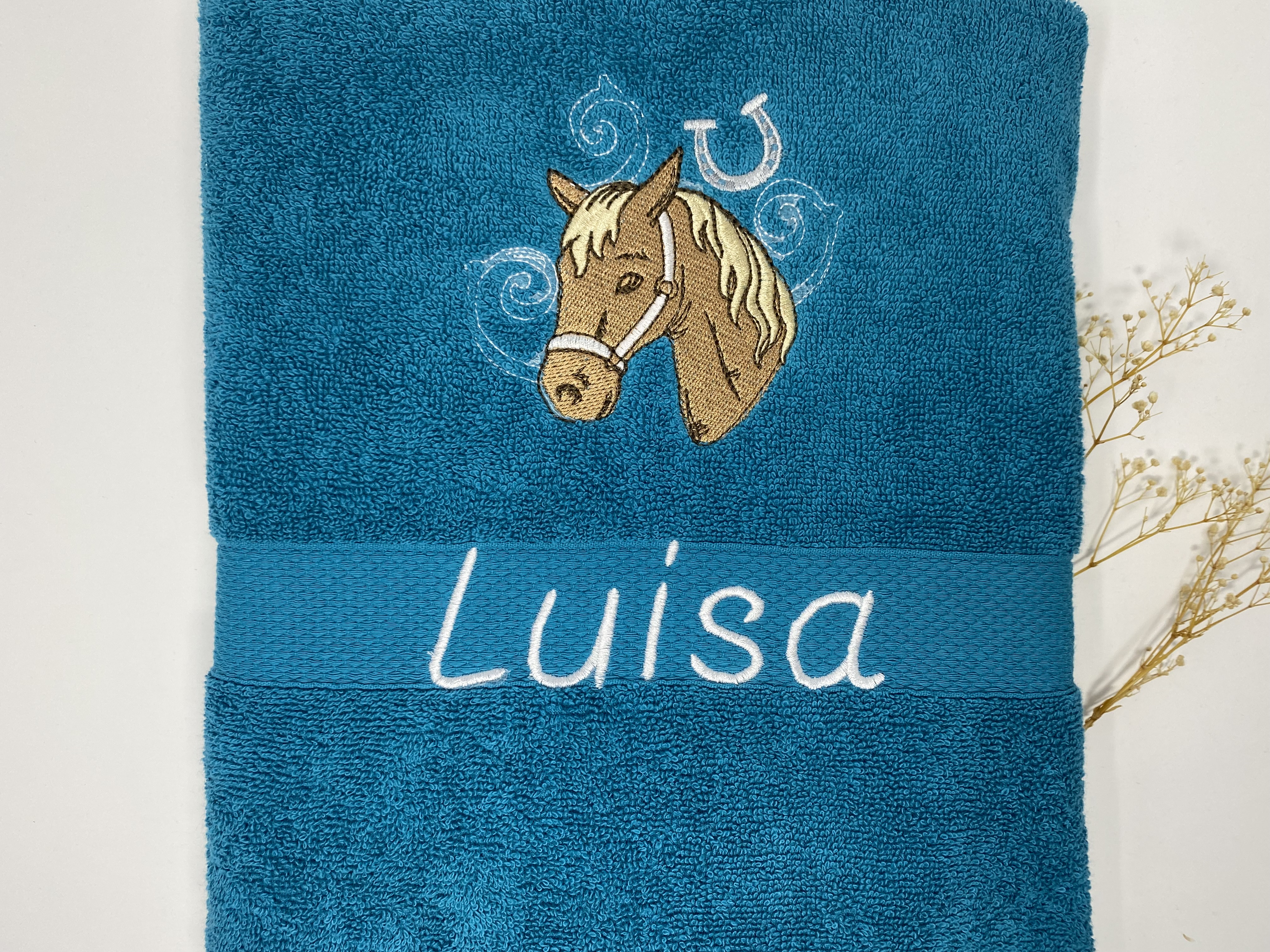 Pferd 08 Pferde Handtuch Duschtuch Stickerei & Personalisierung Super Qualität 