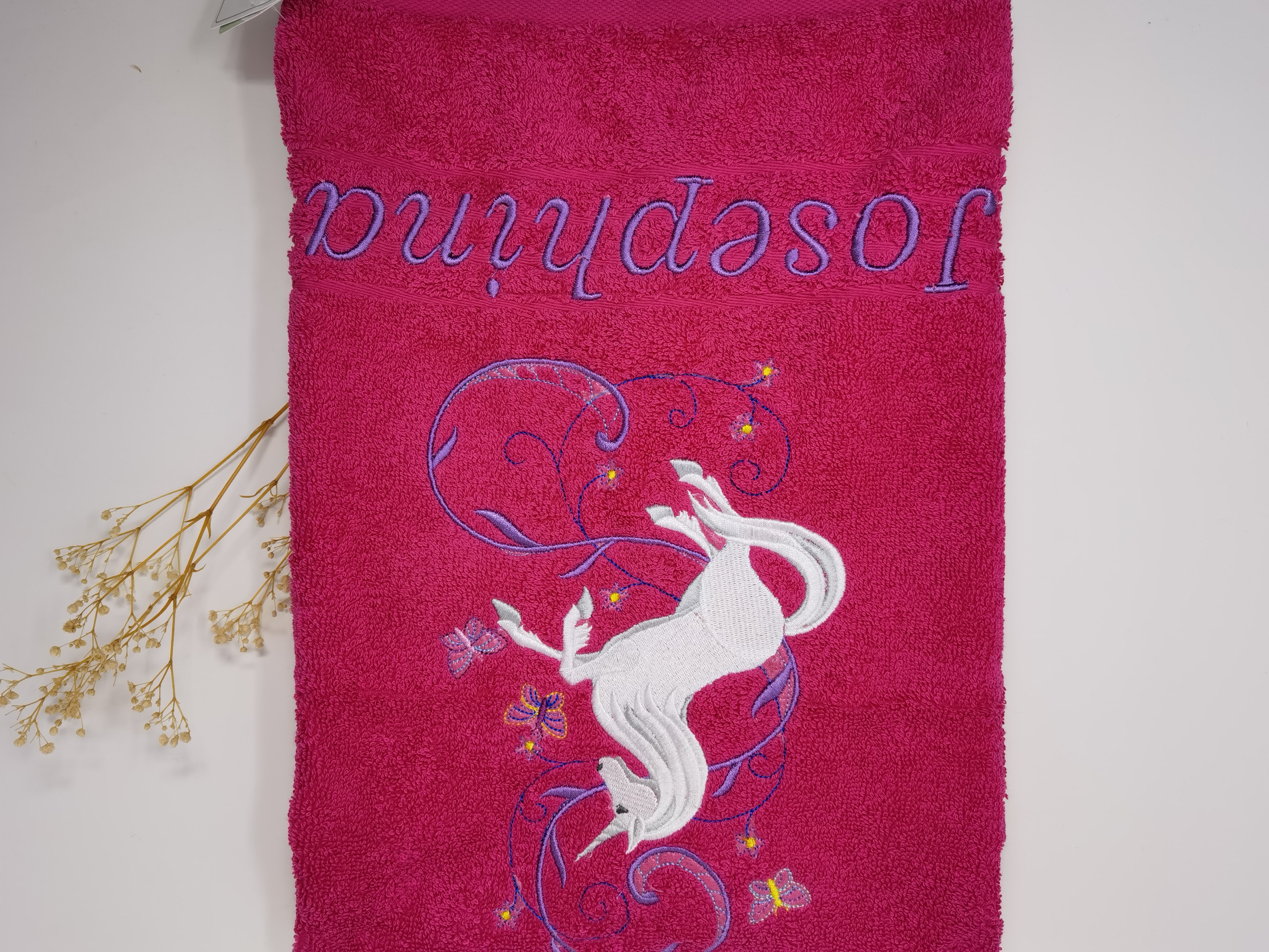 Einhorn 06 Pegasus Handtuch Duschtuch Stickerei & Personalisierung Super Qualität  
