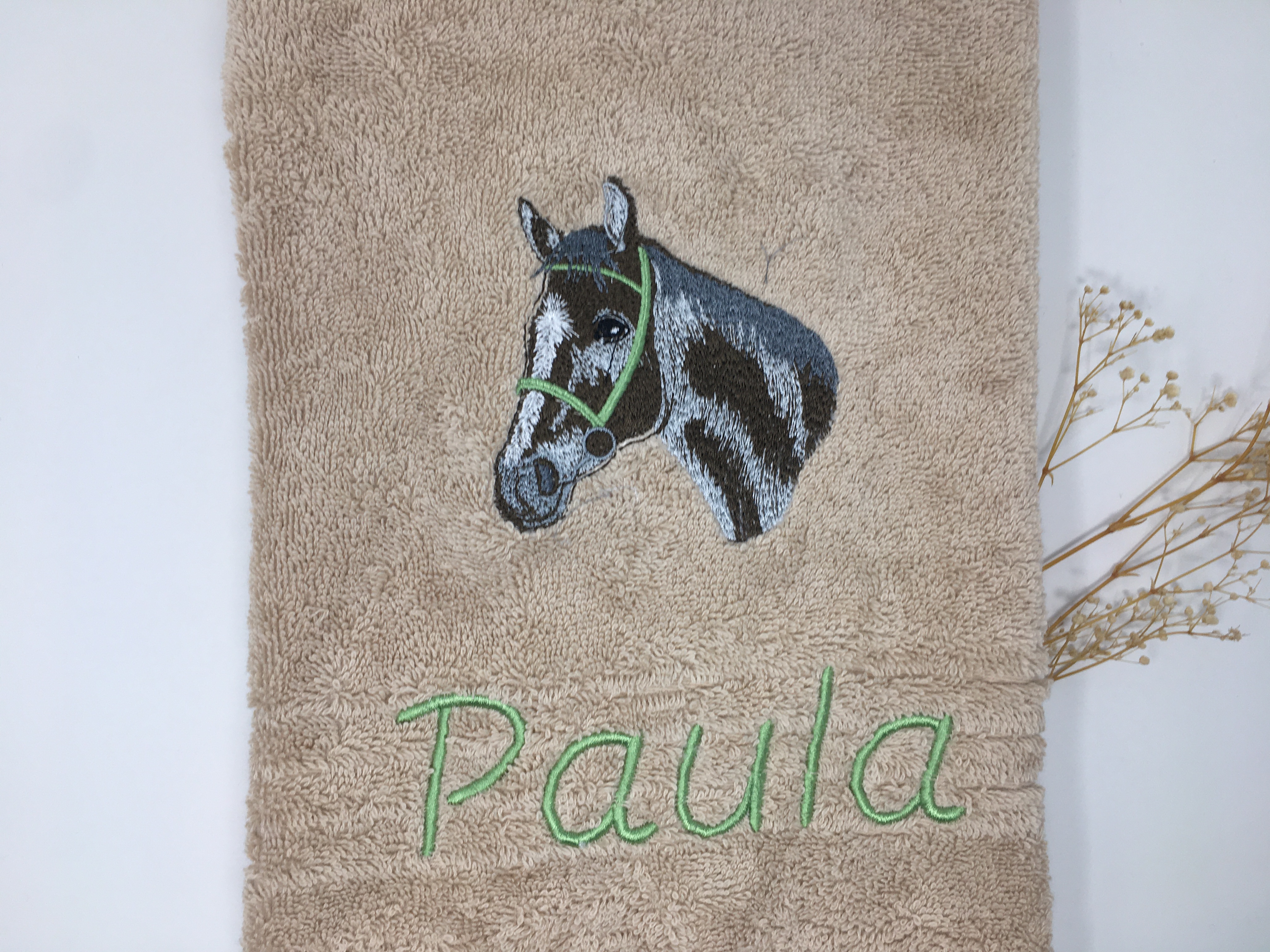 Pferd 17 Pferde Handtuch Duschtuch Stickerei & Personalisierung Super Qualität