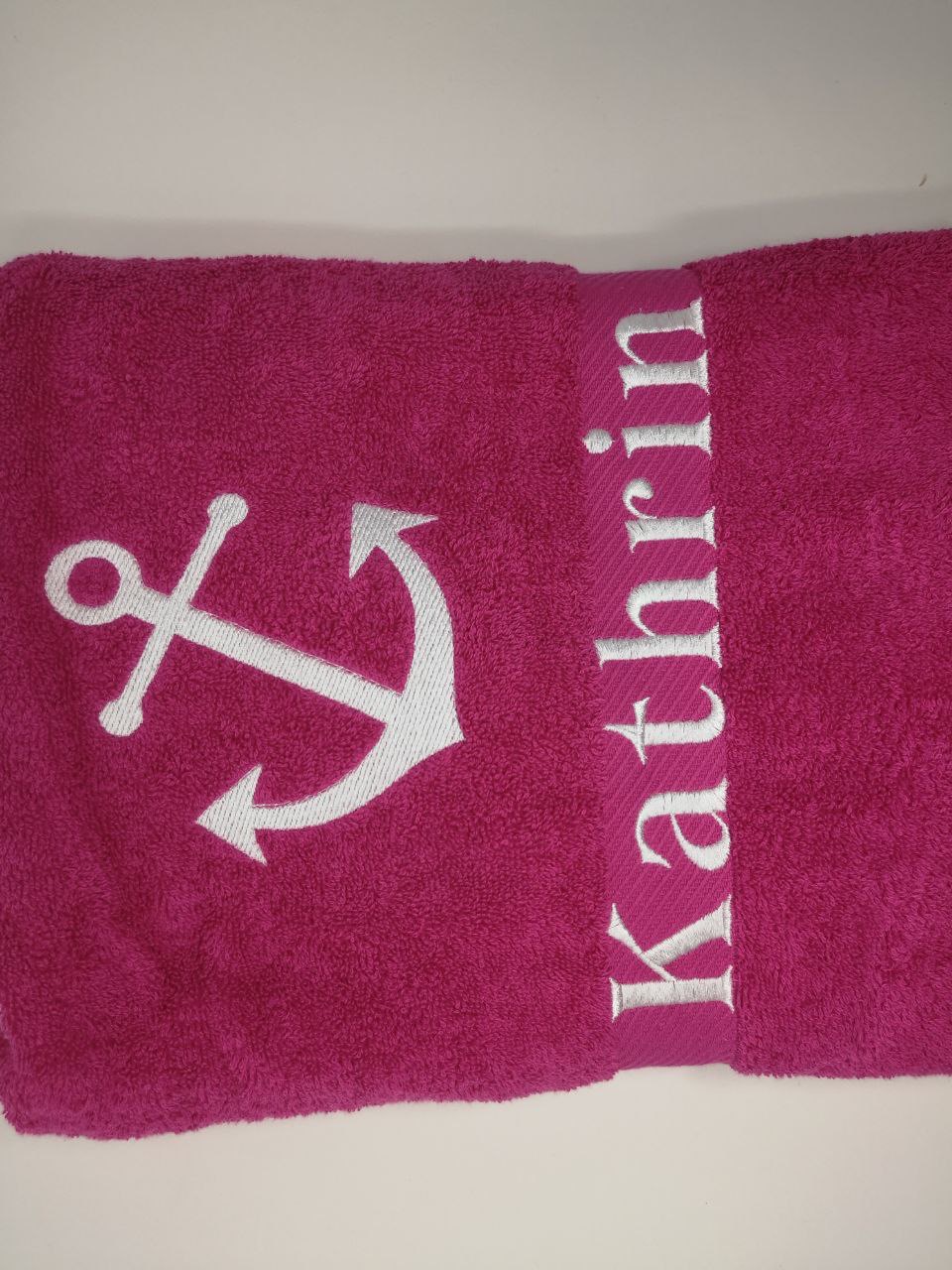 Maritim See 04 Anker Handtuch Duschtuch Stickerei & Personalisierung Super Qualität 